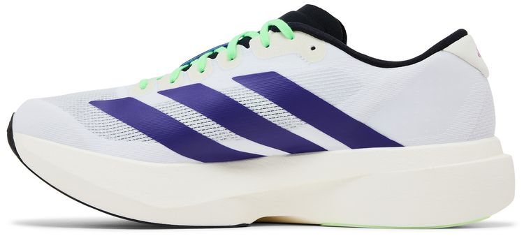 adidas Adizero Evo SL Footwear White Collegiate Purple Lime Burst