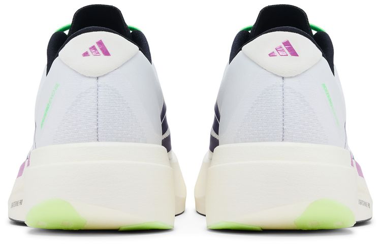 adidas Adizero Evo SL Footwear White Collegiate Purple Lime Burst
