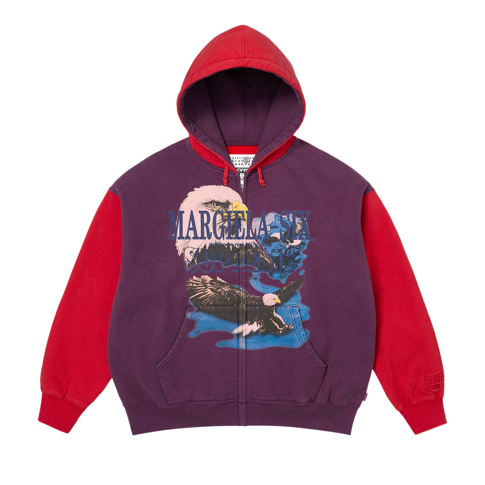 Buy Supreme x MM6 Maison Margiela Eagle Zip Up Hooded Sweatshirt