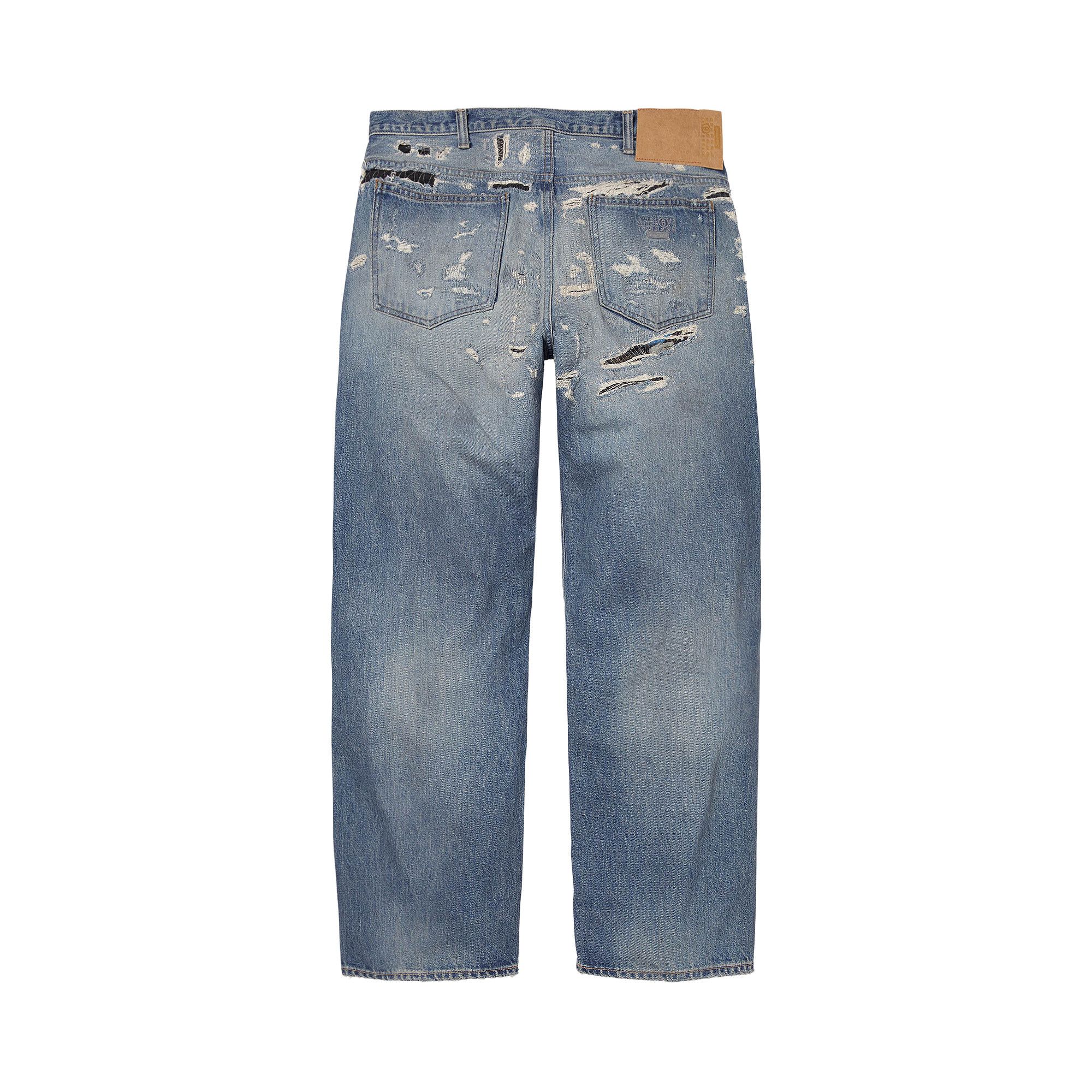 Buy Supreme x MM6 Maison Margiela Distressed Loose Fit Selvedge