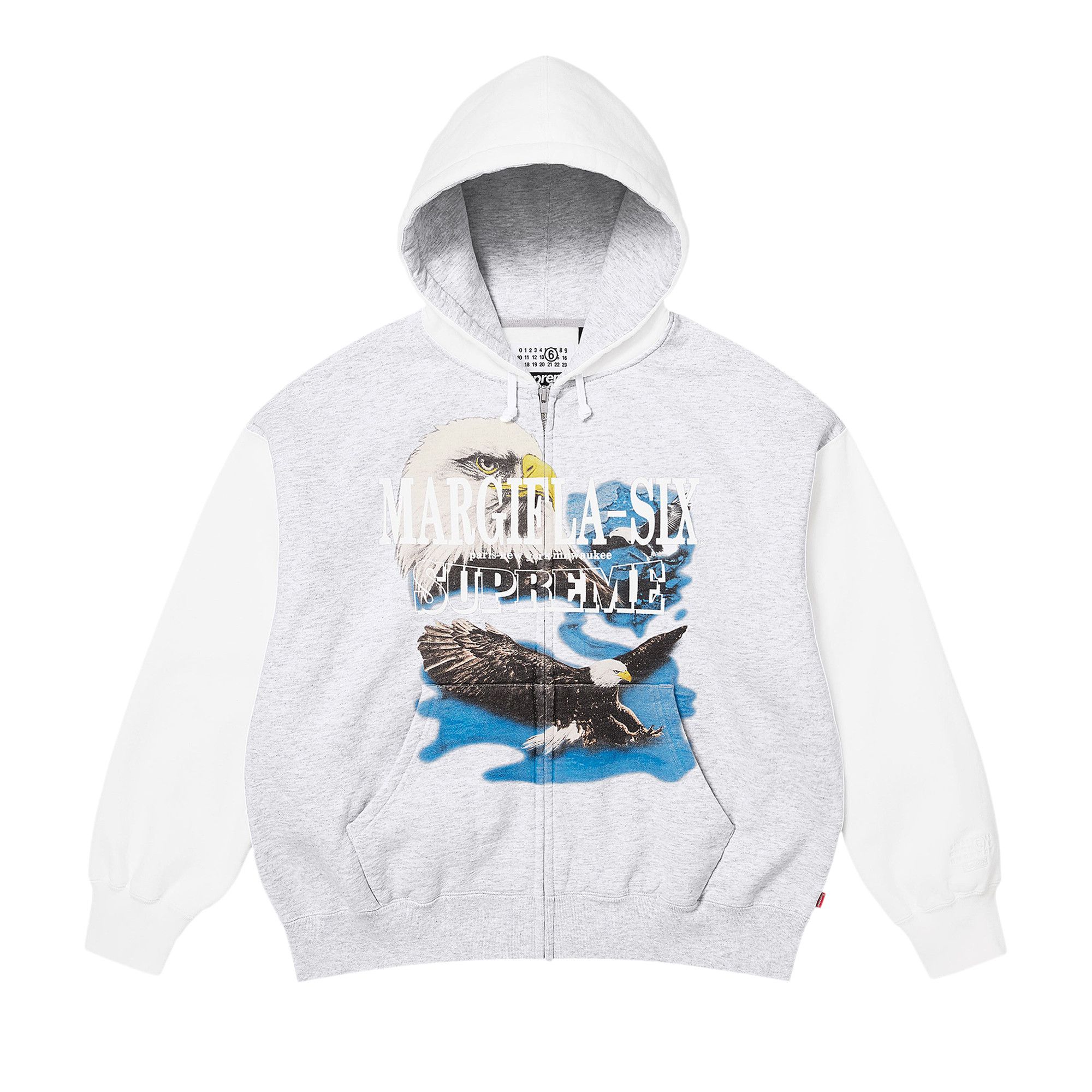 Buy Supreme x MM6 Maison Margiela Eagle Zip Up Hooded Sweatshirt