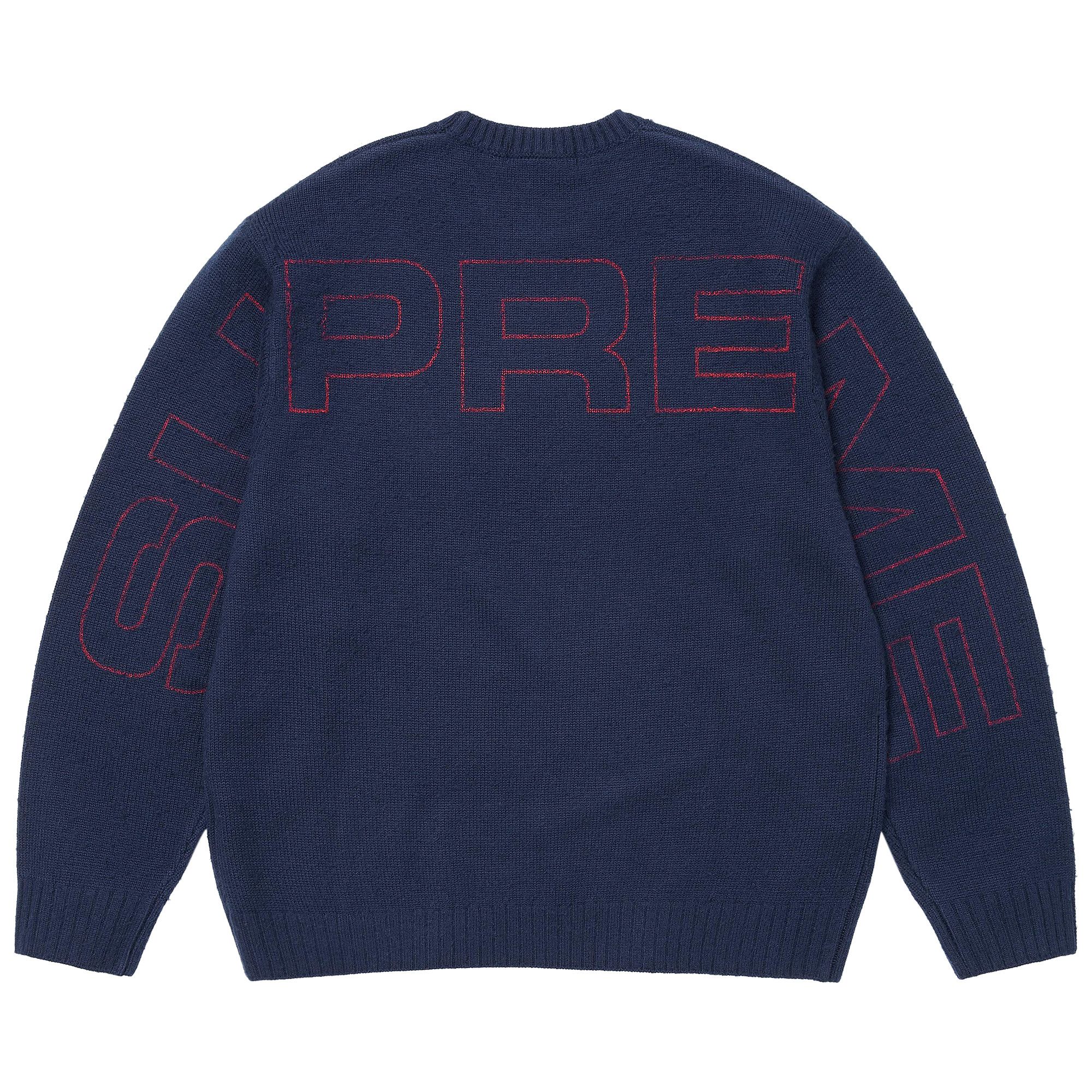 Buy Supreme Pilled Sweater 'Navy' - SS26SK39 NAVY | GOAT