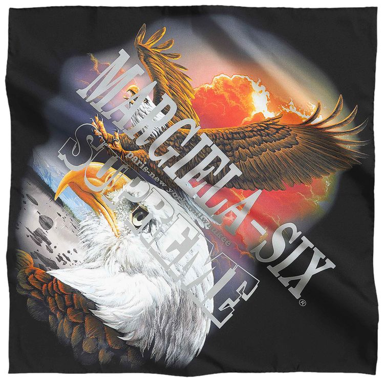 Supreme x MM6 Maison Margiela Eagle Silk Scarf Multicolor