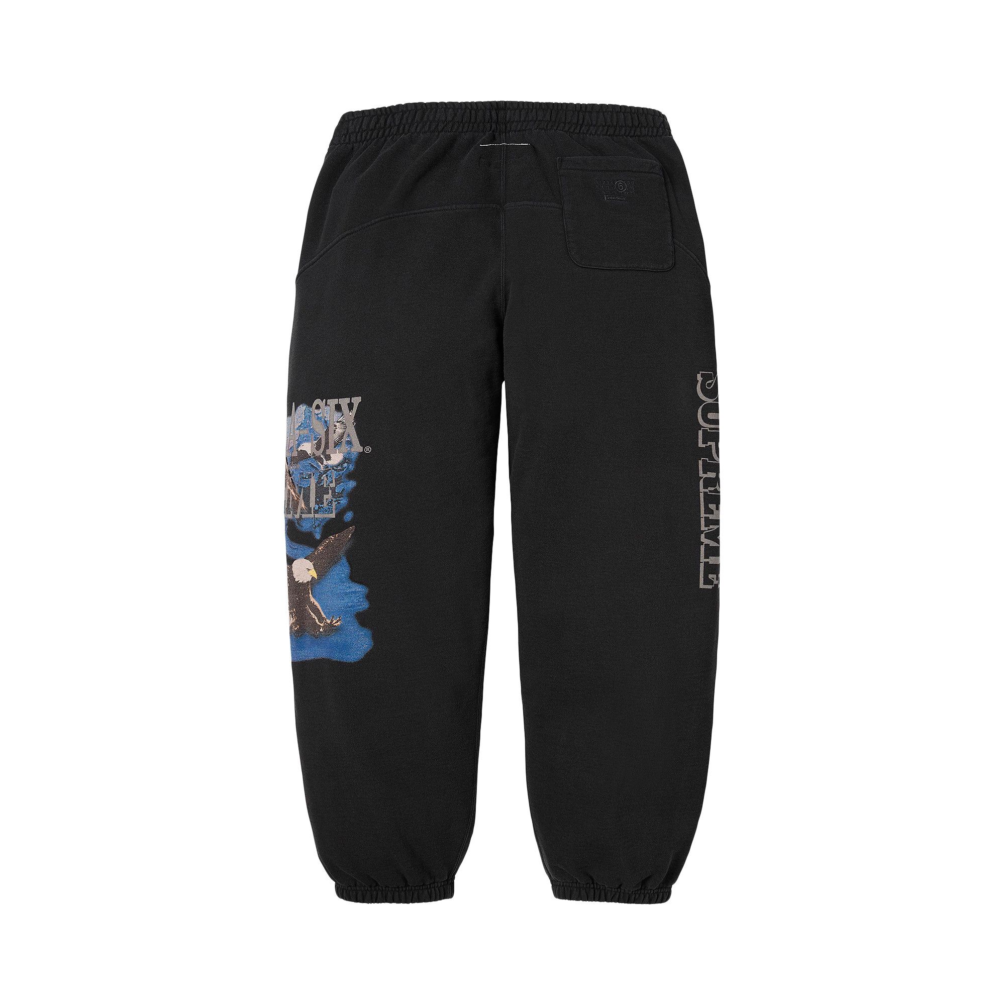 Buy Supreme x MM6 Maison Margiela Eagle Sweatpant 'Black