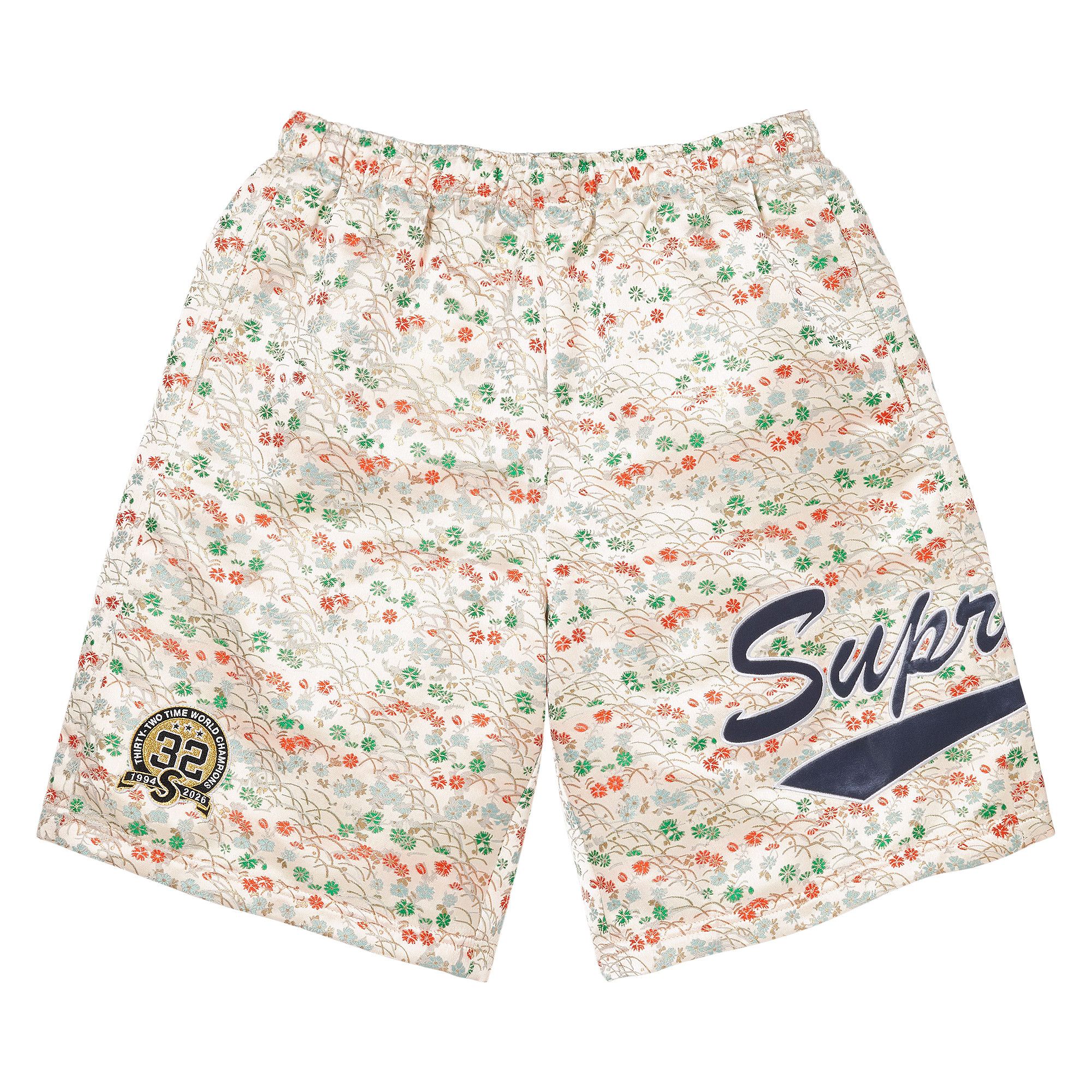 Supreme Floral Water Shorts XL 美品 Buy Supreme Floral Jacquard Short 'White' - SS26SH35 WHITE | GOAT