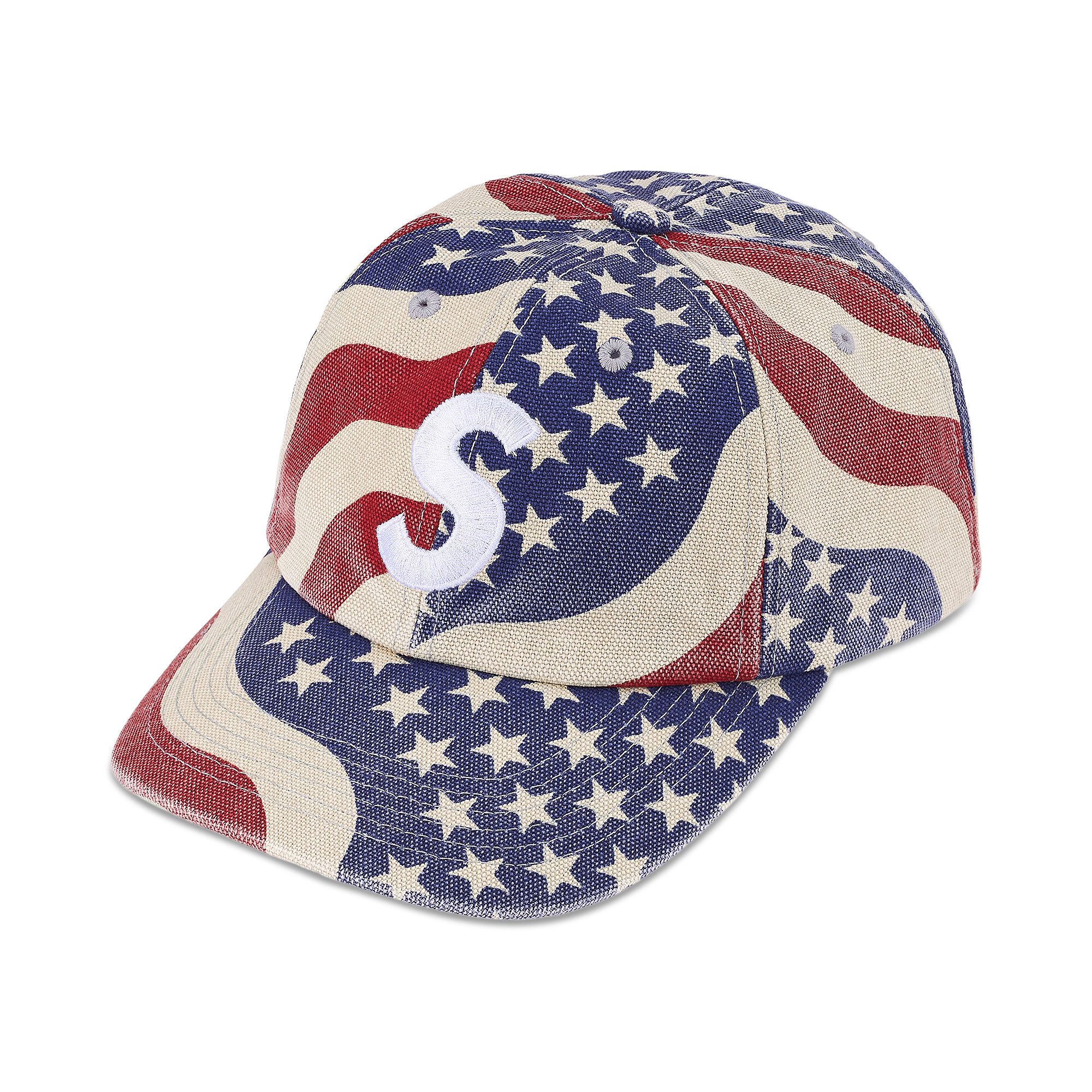 Buy Supreme Pigment Coated S Logo 6-Panel 'Flag' - SS26H3 FLAG | GOAT