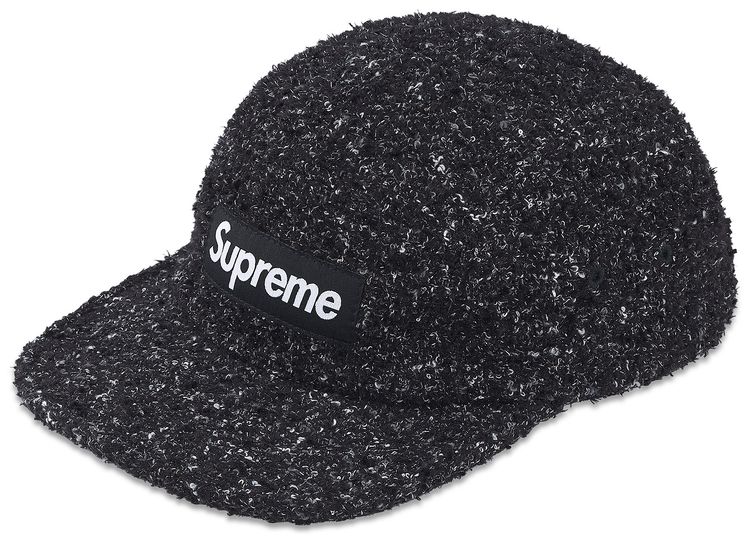 Supreme Boucle Camp Cap Black