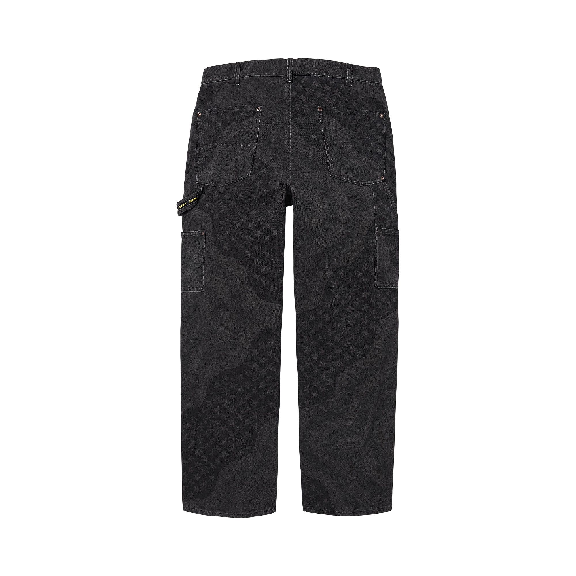 Buy Supreme Flag Double Knee Painter Pant 'Black' - SS26P39 BLACK