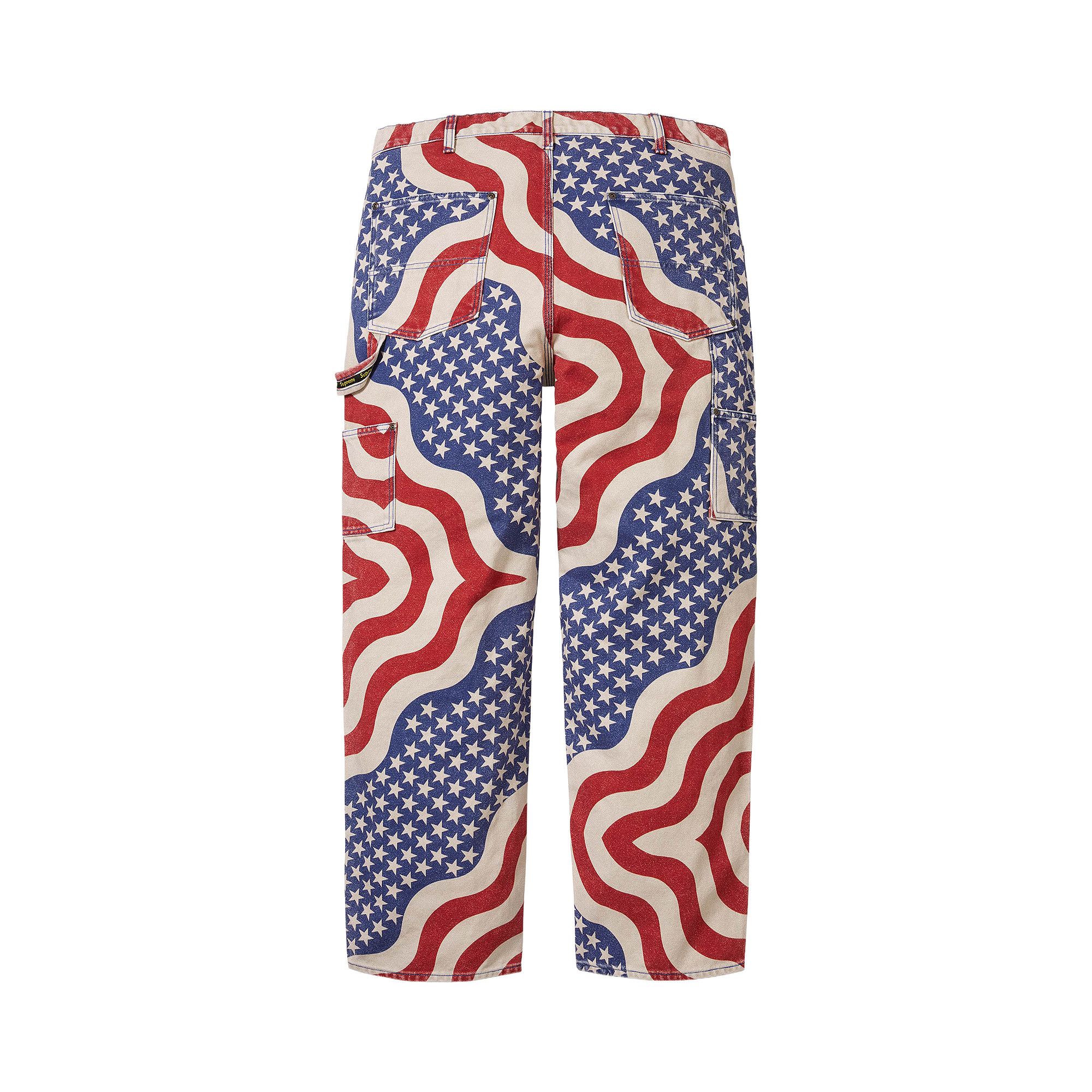 Buy Supreme Flag Double Knee Painter Pant 'Multicolor' - SS26P39