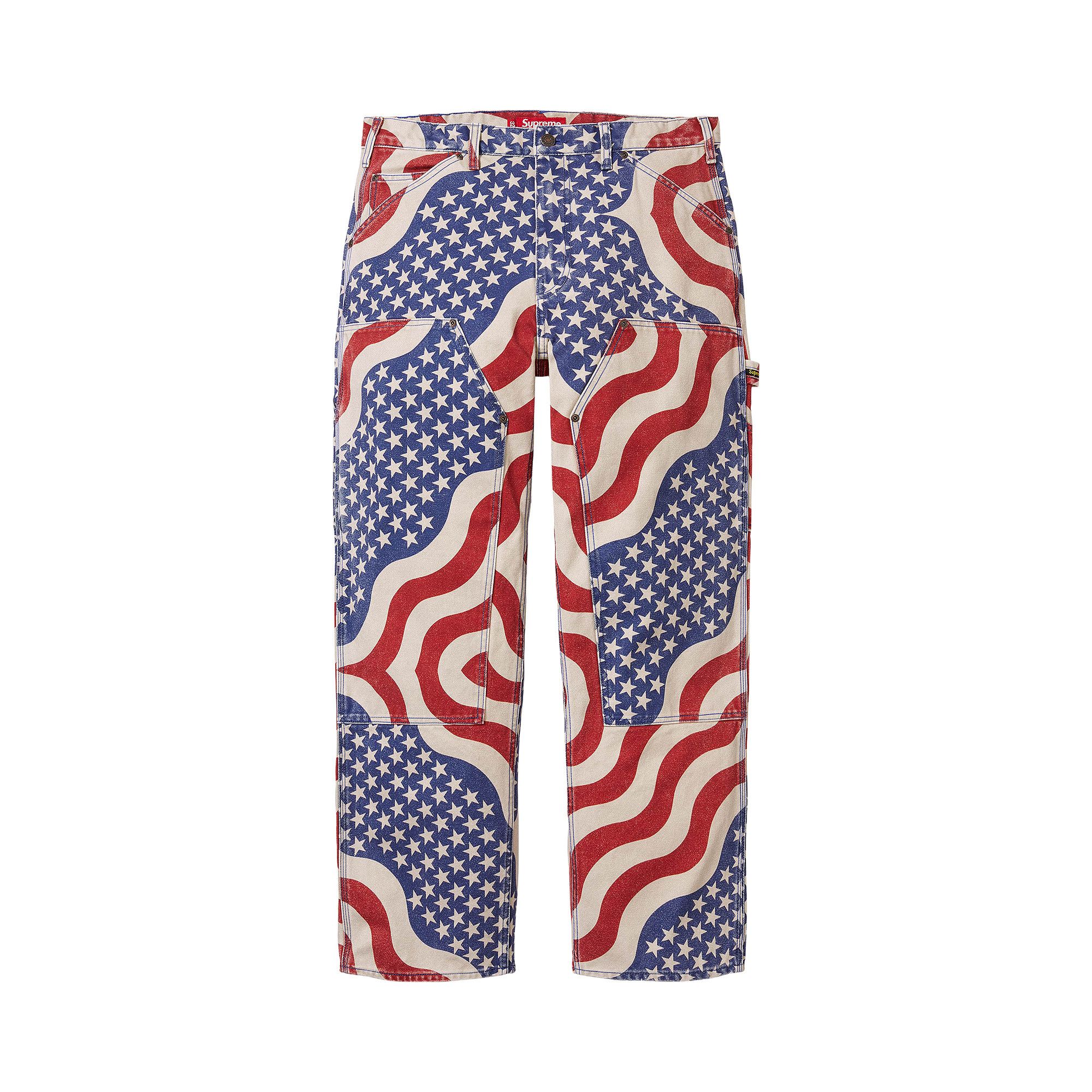 Buy Supreme Flag Double Knee Painter Pant 'Multicolor' - SS26P39