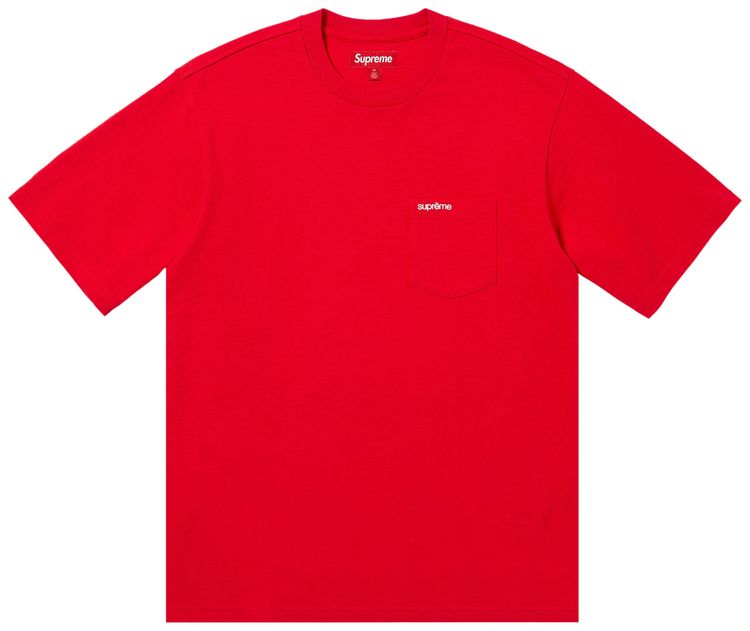 Supreme Short Sleeve Pocket Tee Red
