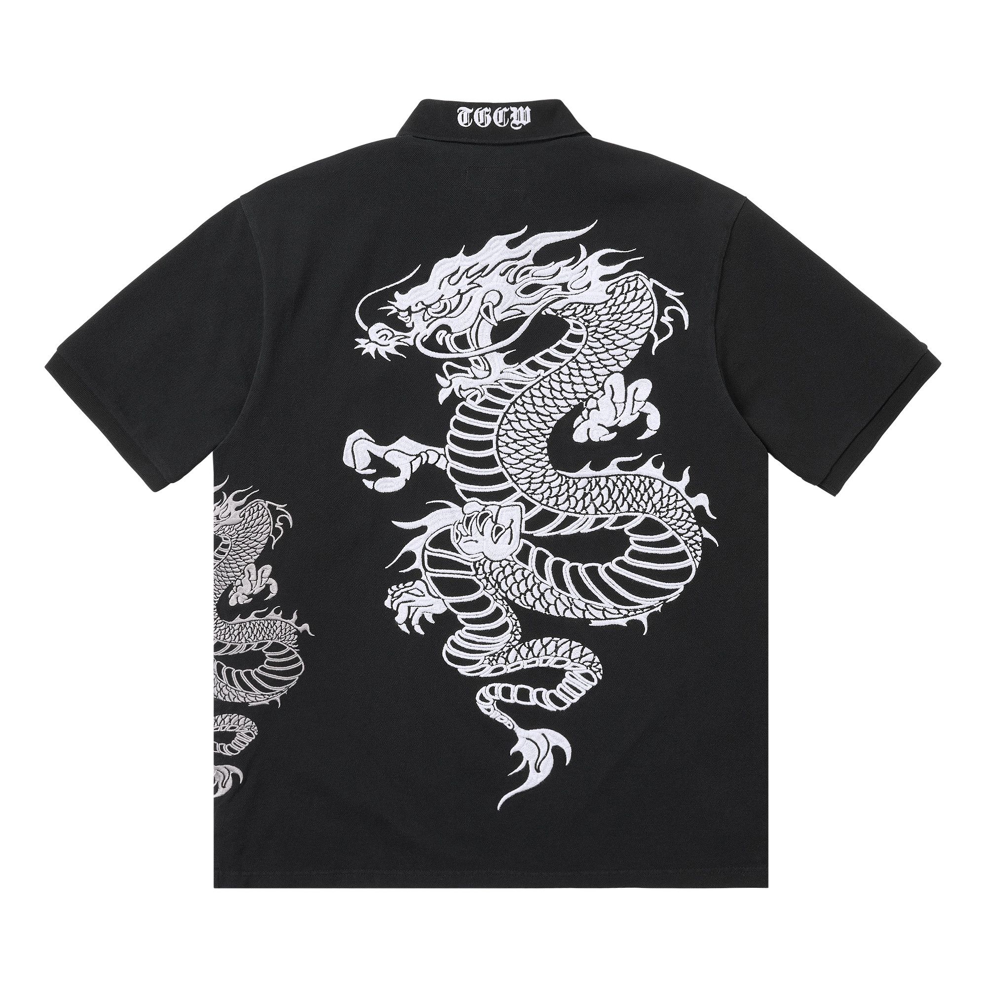 Buy Supreme x The Great China Wall Dragon Polo 'Black' - SS26KN56