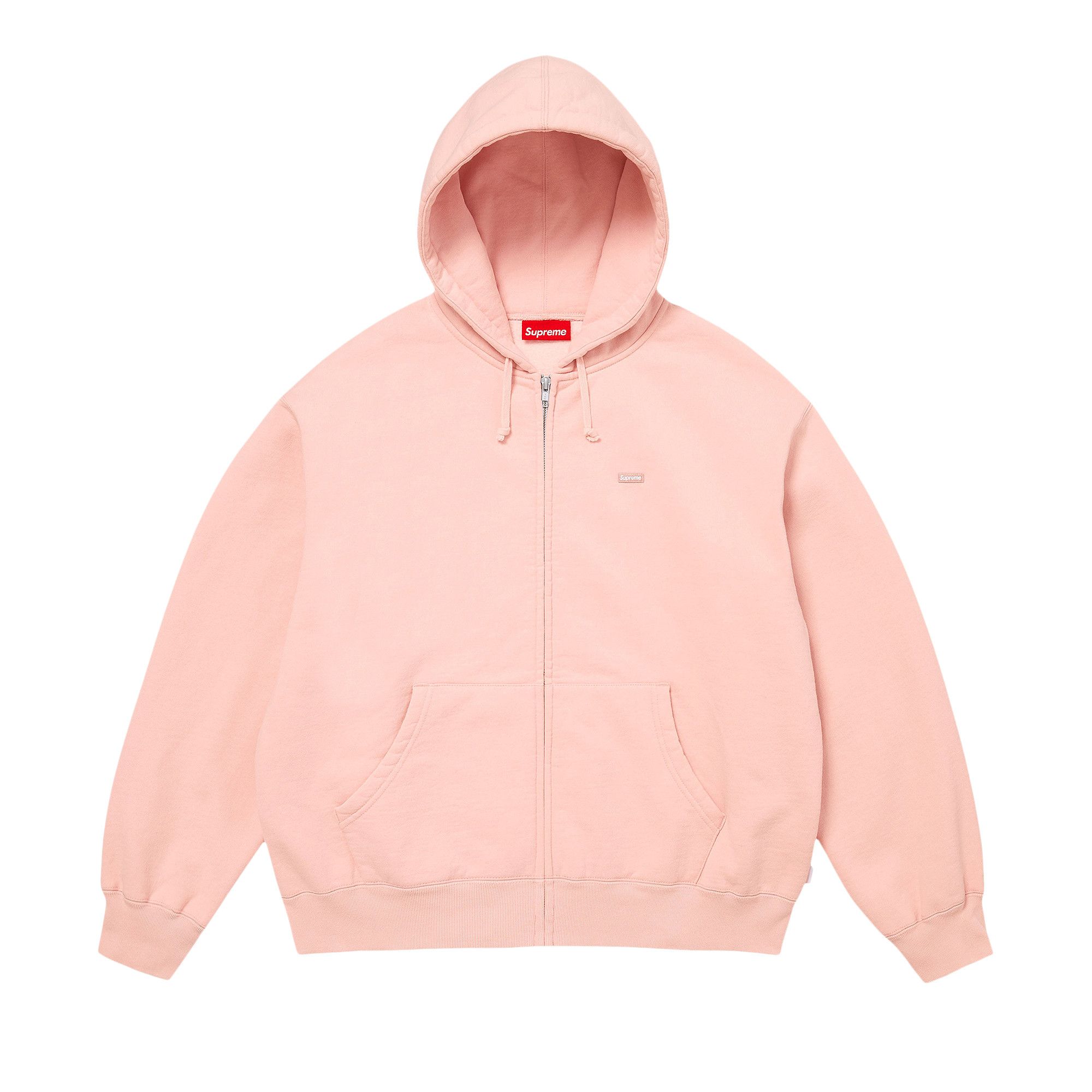 Buy Supreme Small Box Zip Up Hooded Sweatshirt 'Light Pink