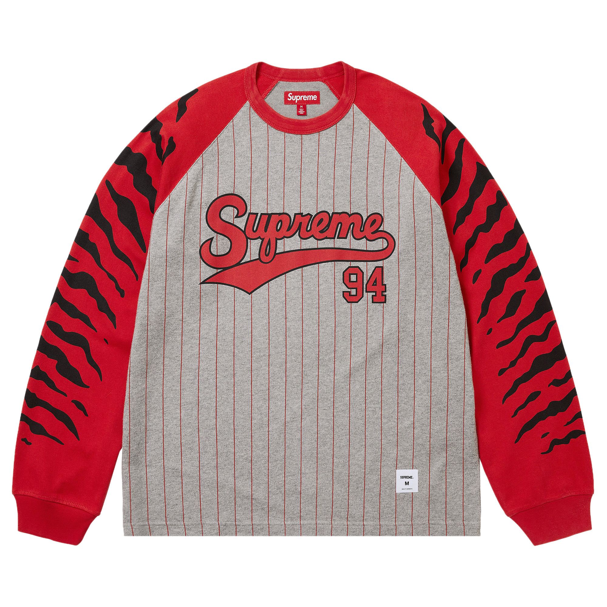 Buy Supreme Tiger Raglan Long-Sleeve Top 'Heather Grey' - SS26KN37