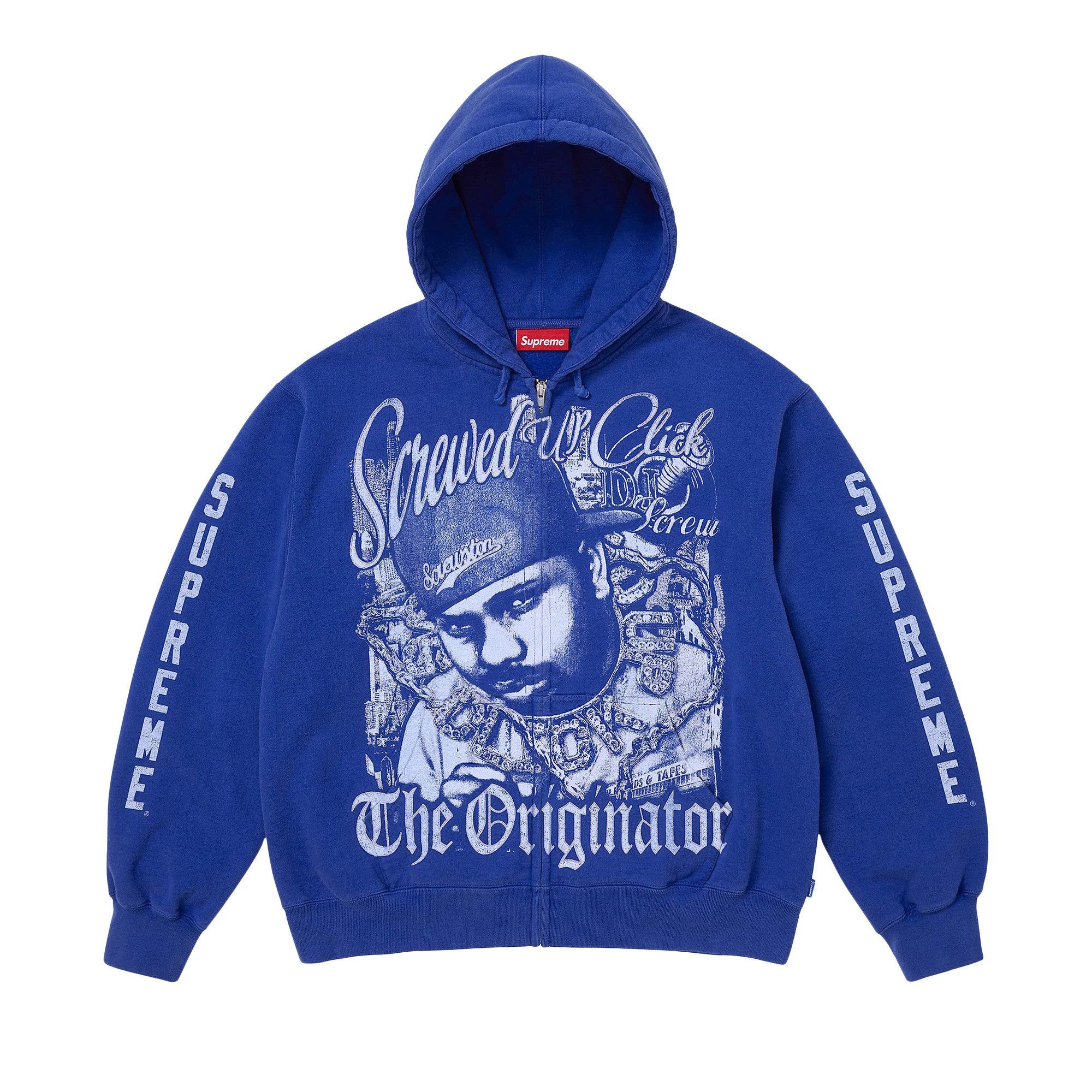 Buy Supreme x Dj Screw Zip Up Hooded Sweatshirt 'Royal' - SS26SW53