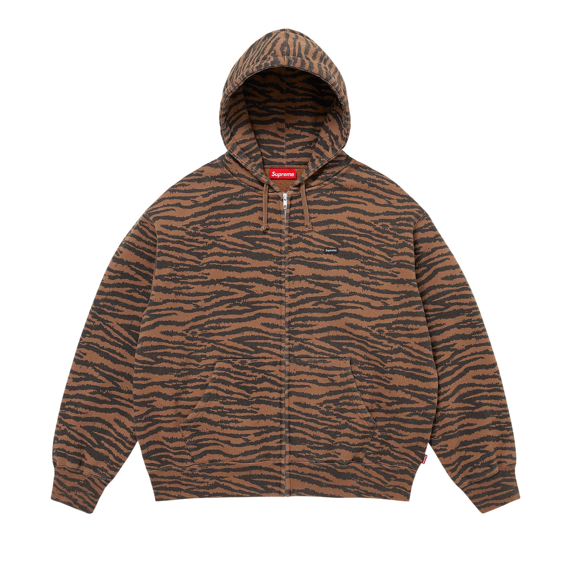 Buy Supreme Small Box Zip Up Hooded Sweatshirt 'Tiger' - SS26SW4