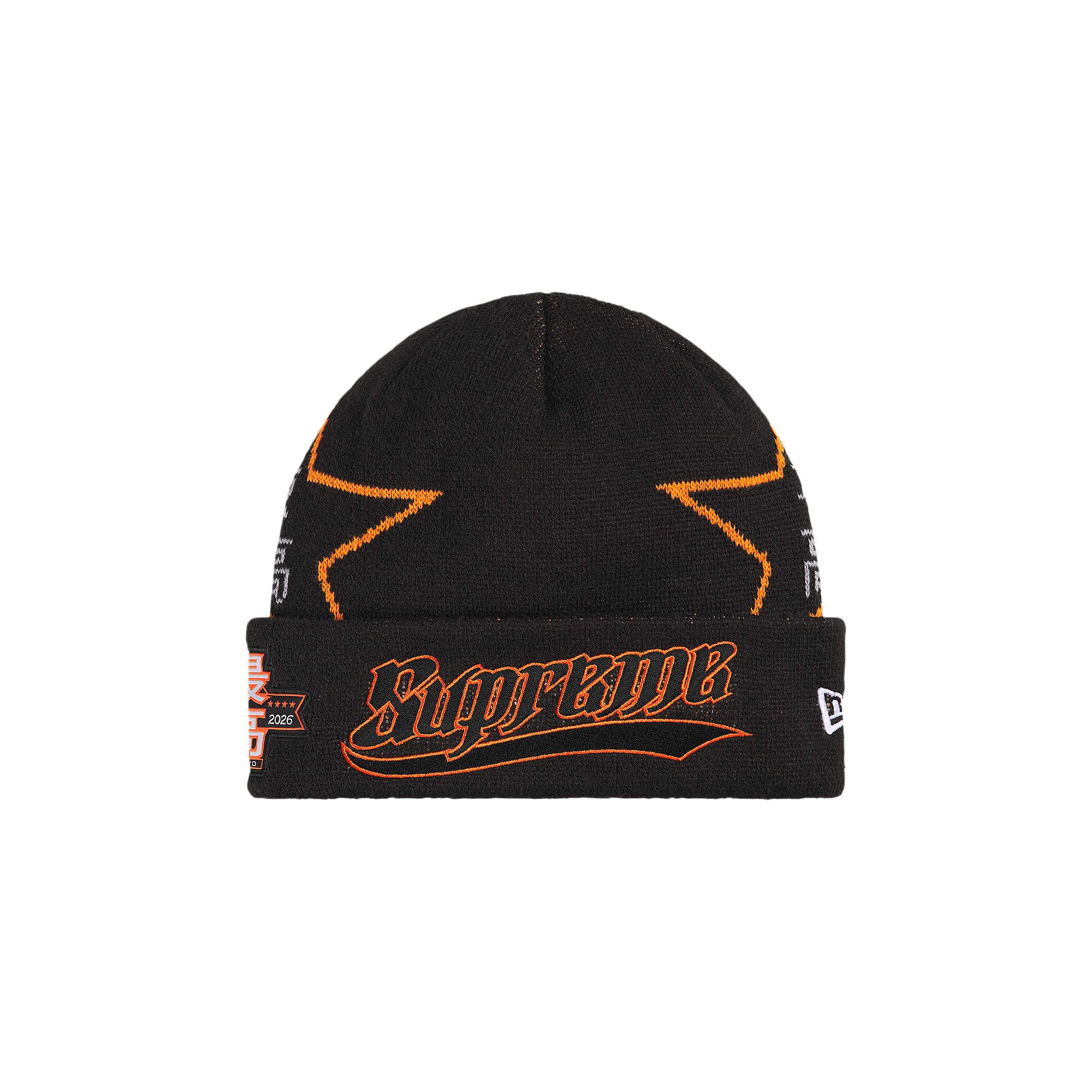 Buy Supreme New Era Stars Beanie 'Black' - SS26BN18 BLACK | GOAT
