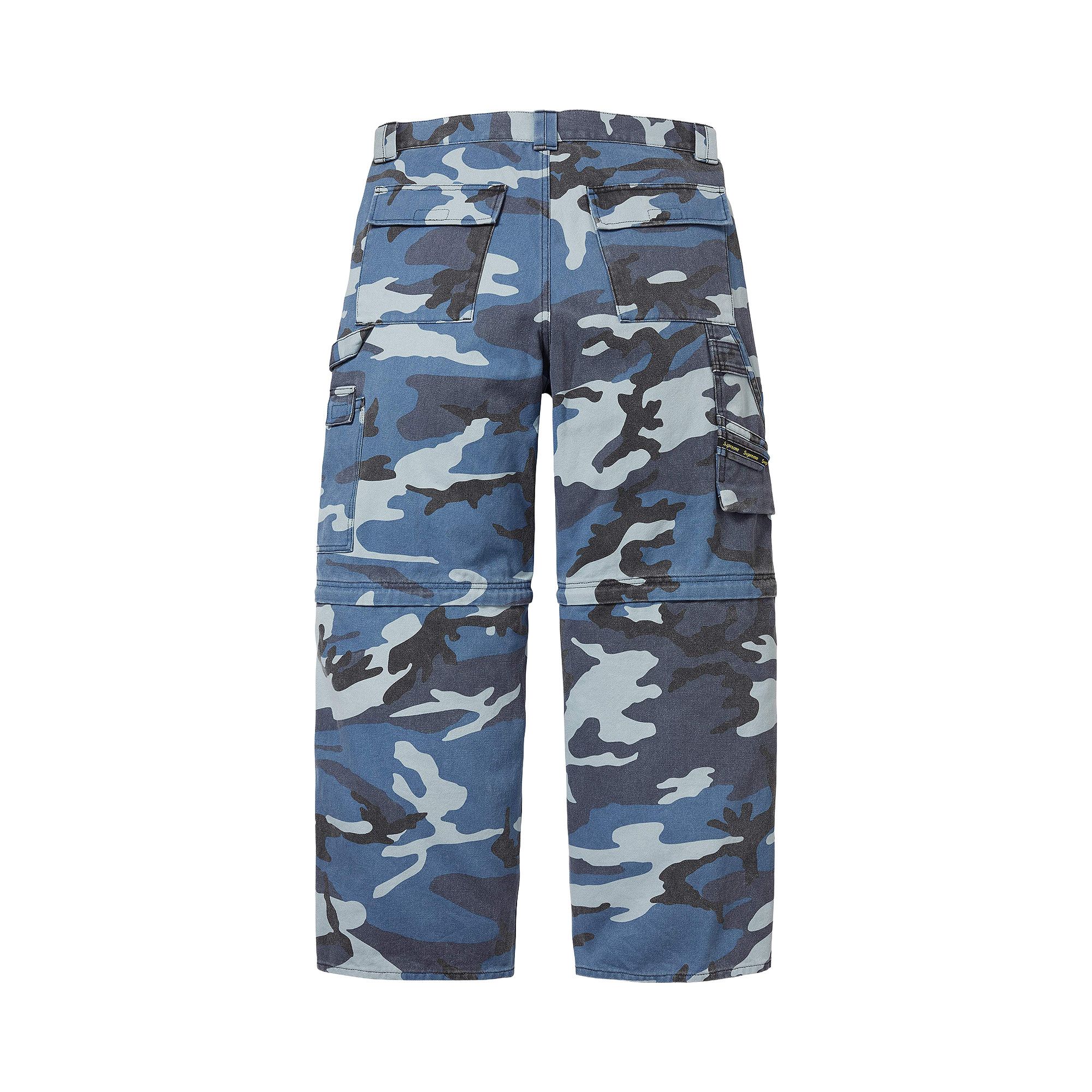Buy Supreme Zip-Off Utility Pant 'Blue Camo' - SS26P94 BLUE CAMO