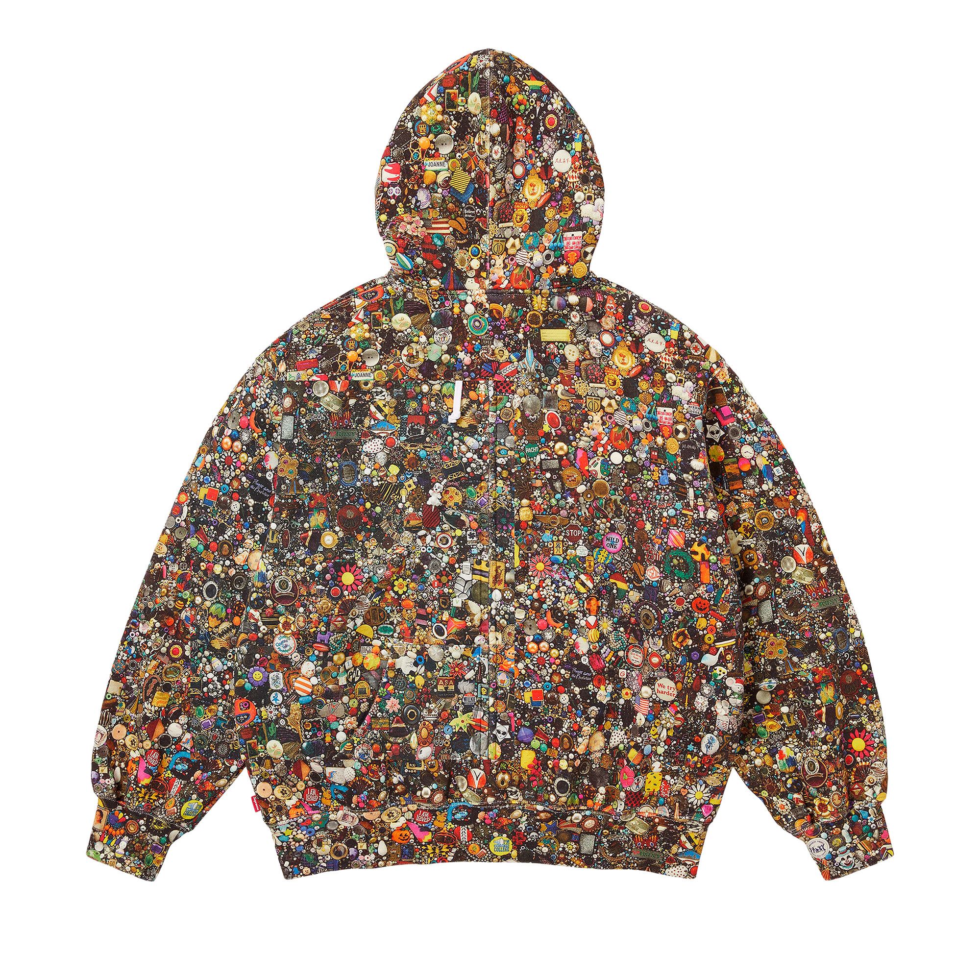 パーカー Supreme Mike Kelley Hooded Buy Supreme x Mike Kelley Zip Up Hooded Sweatshirt 'Multicolor