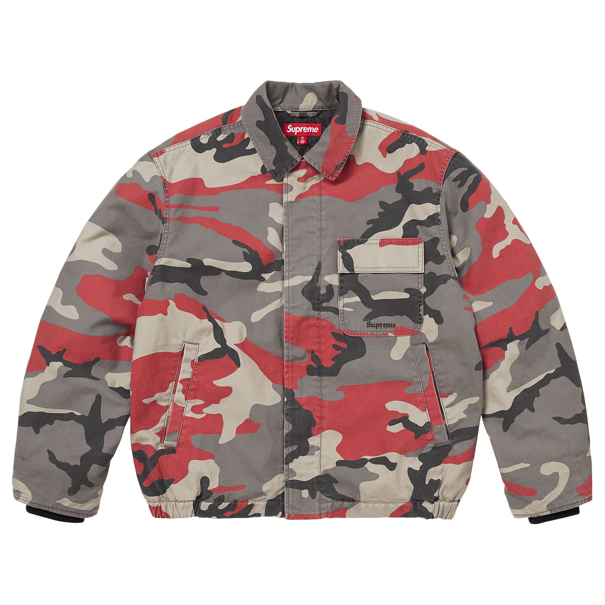 Buy Supreme Cordura Twill Utility Jacket 'Red Camo' - SS26J61 RED