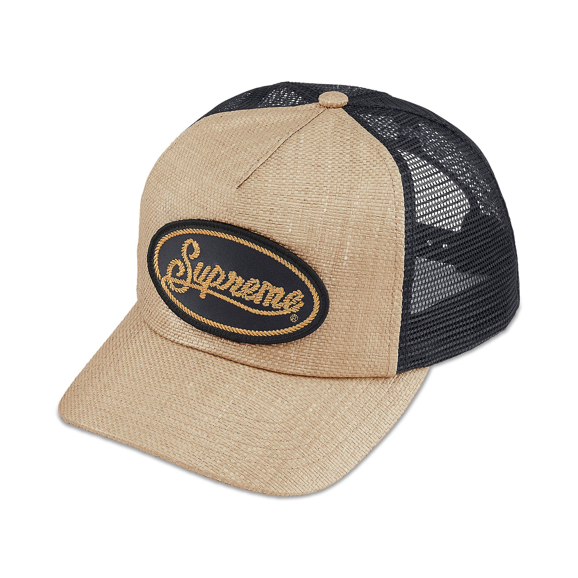 Buy Supreme Raffia Mesh Back 5-Panel 'Tan' - SS26H24 TAN | GOAT