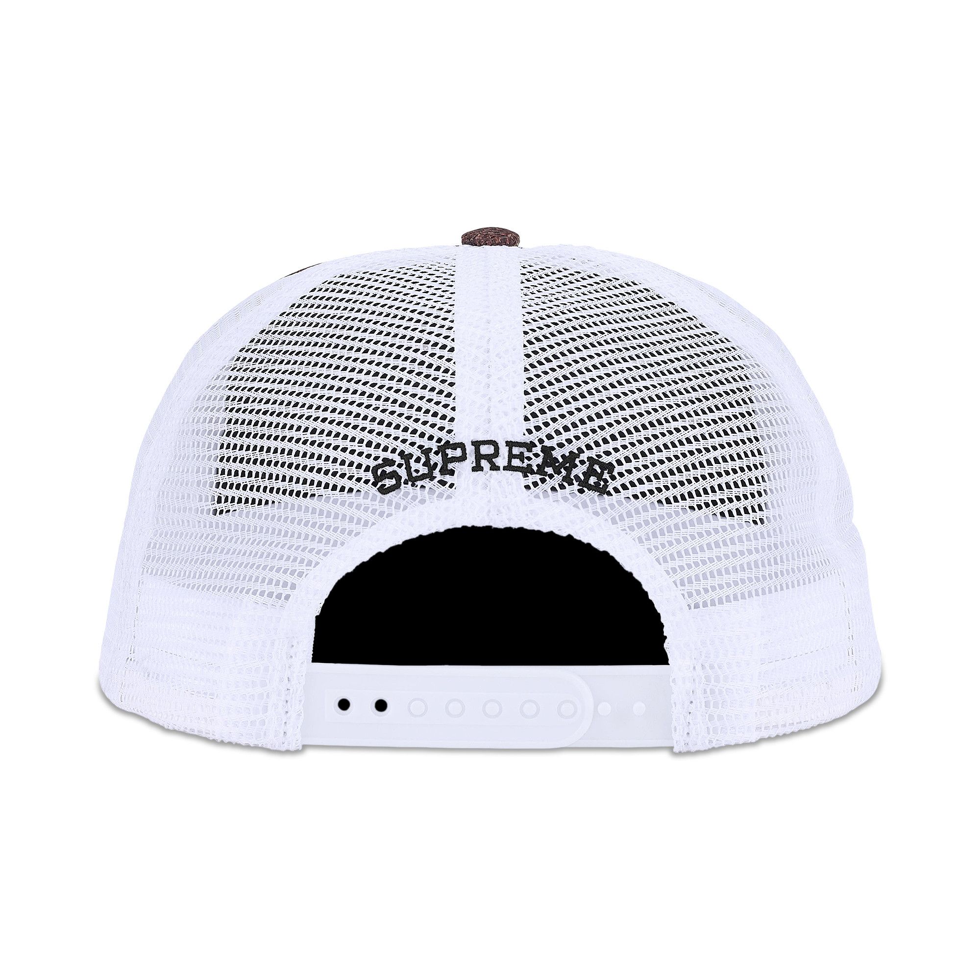 Buy Supreme Raffia Mesh Back 5-Panel 'Woodland Camo' - SS26H24