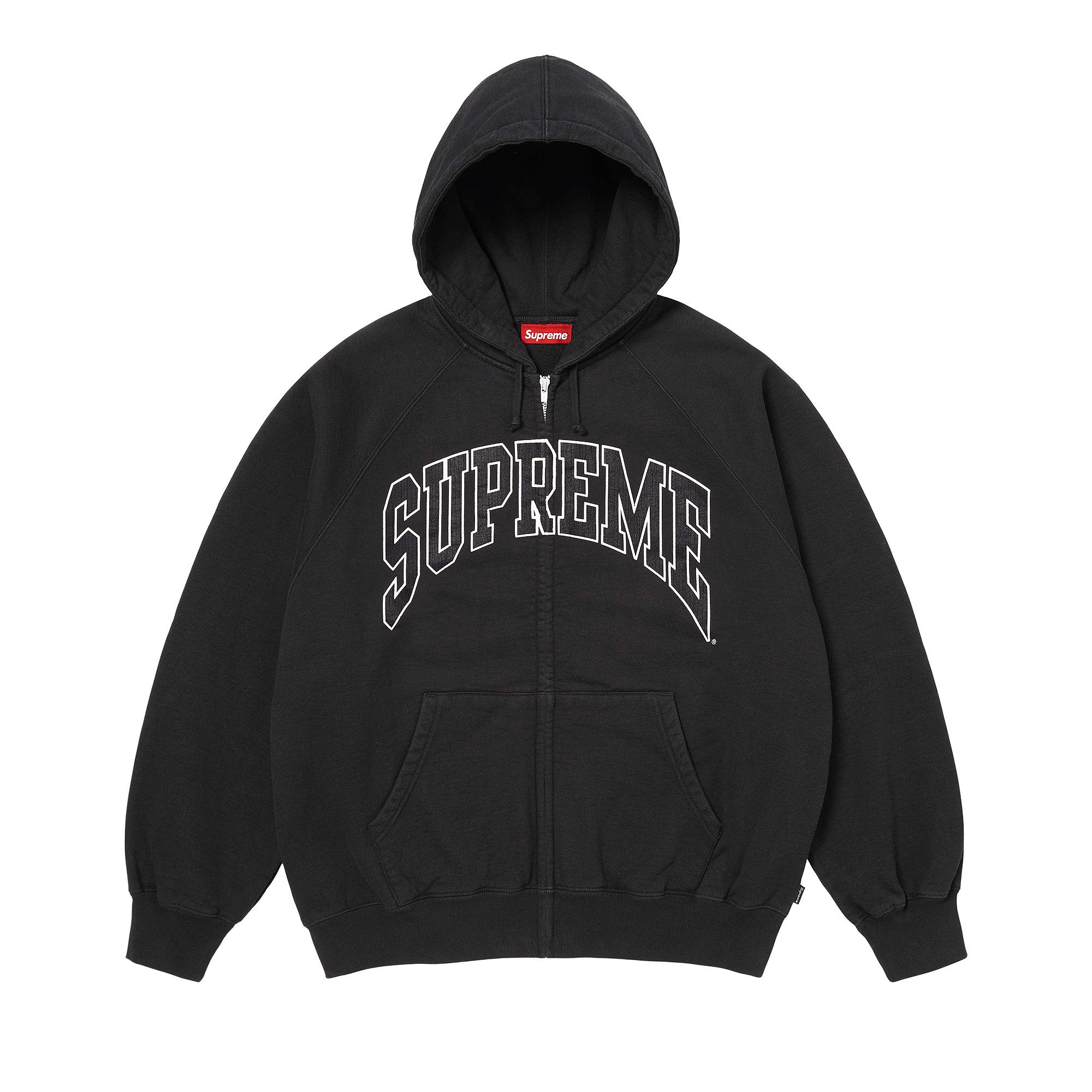 Supreme 黒 パーカー Medium Buy Supreme Cracked Raglan Zip Up Hooded Sweatshirt 'Black