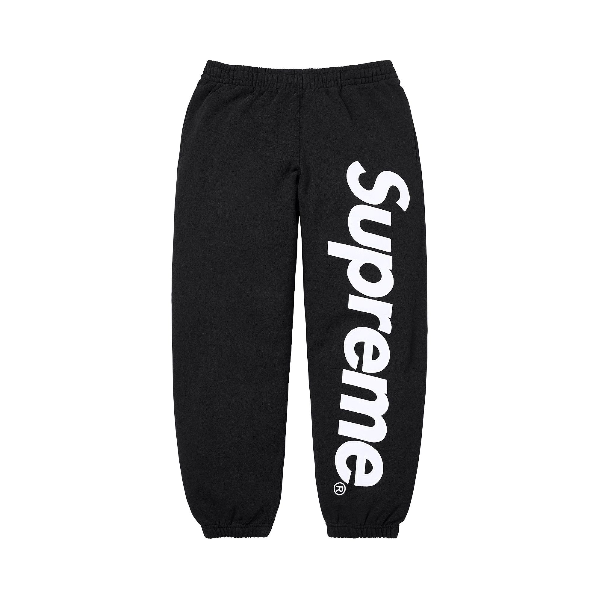 Buy Supreme Satin Appliqué Sweatpant 'Black' - SS26P92 BLACK | GOAT