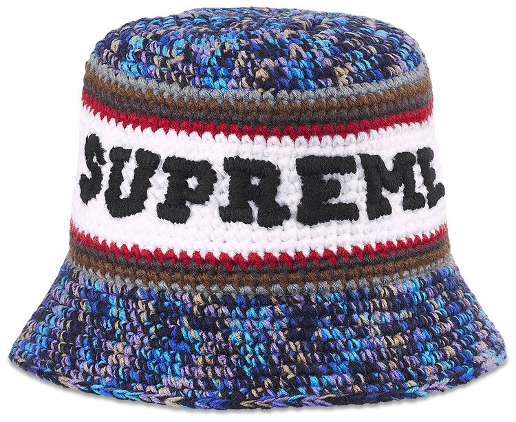 Supreme Knit Logo Crusher Navy