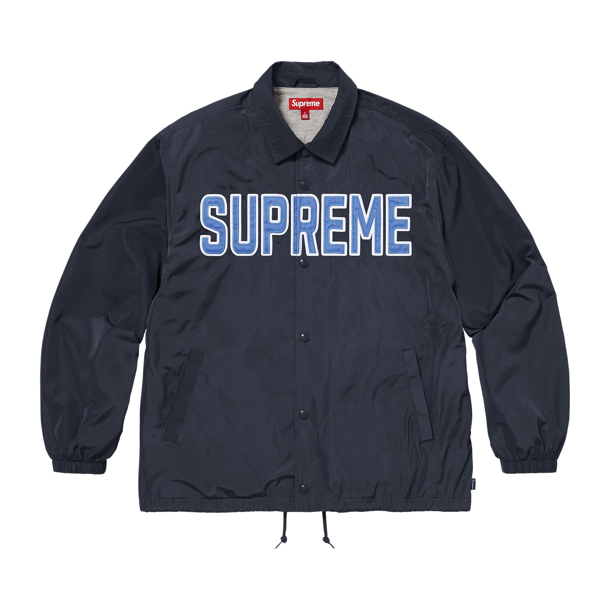 Buy Supreme Spellout Coaches Jacket 'Navy' - SS26J106 NAVY | GOAT