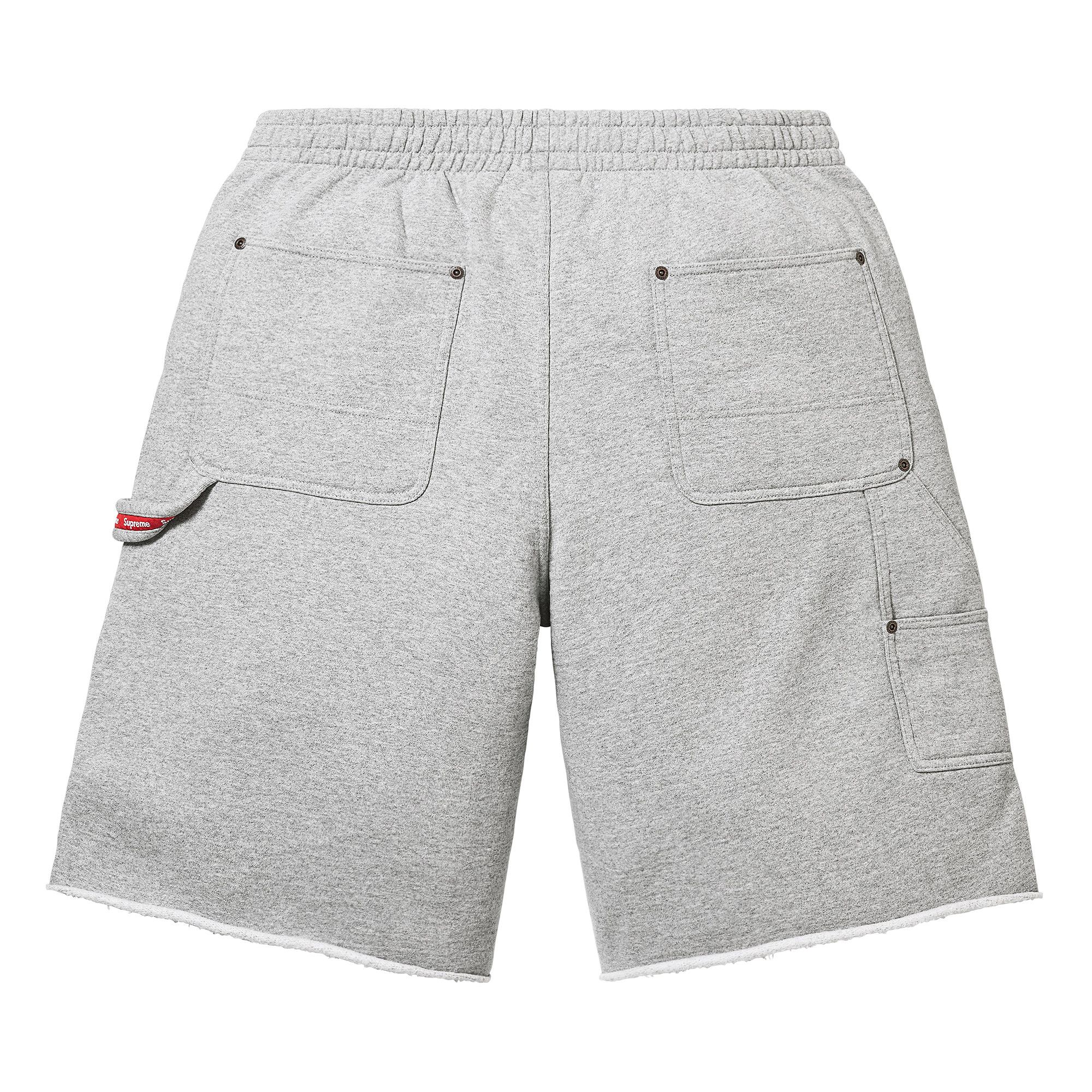 【最安値】Supreme Double Knee Sweatshort M Buy Supreme Double Knee Painter Sweatshort 'Heather Grey