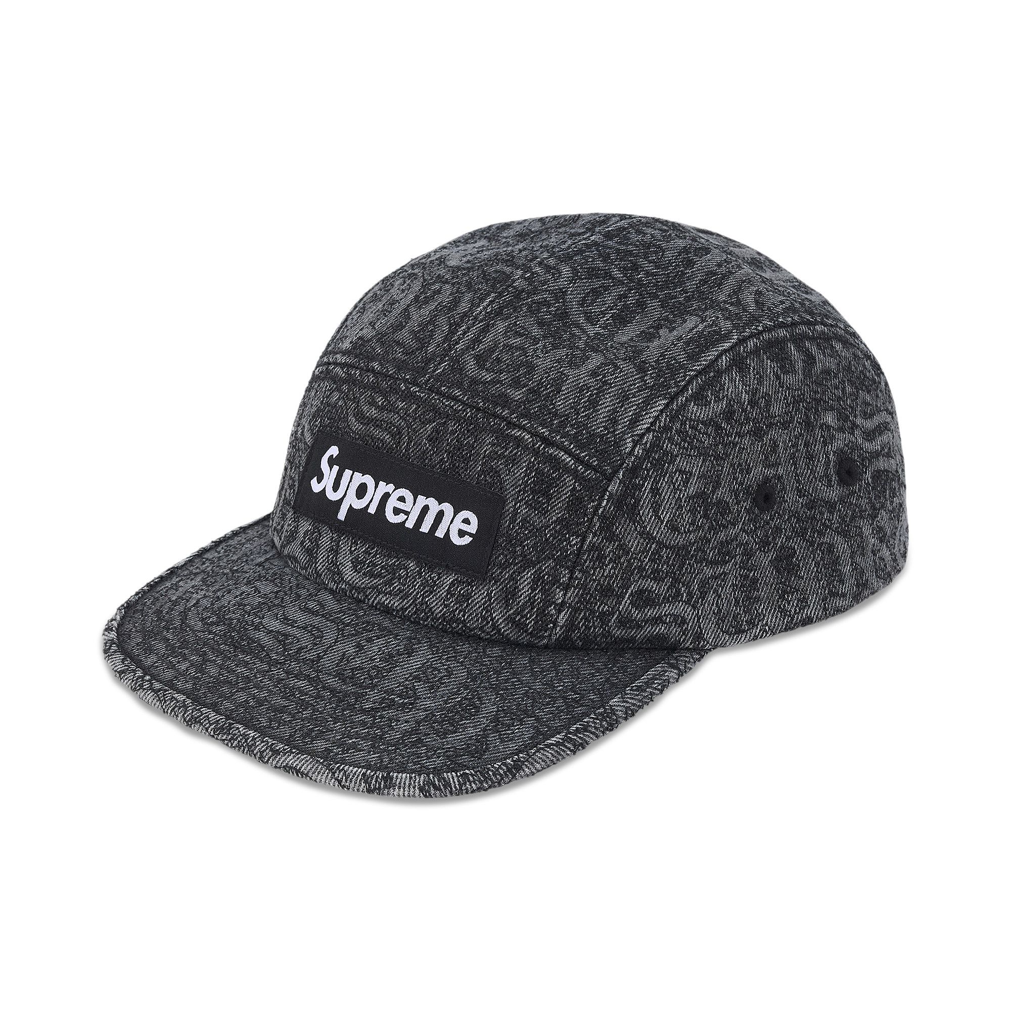 Buy Supreme Stitched Old English Denim Camp Cap 'Black' - SS26H29