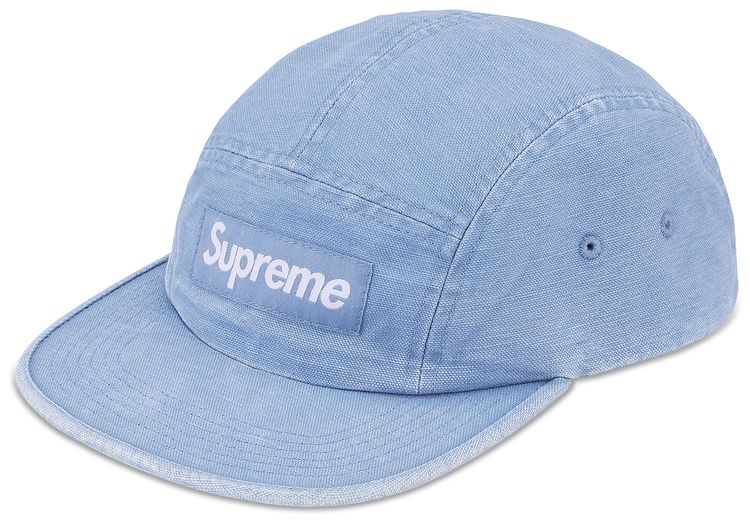 Supreme Canvas Camp Cap Blue