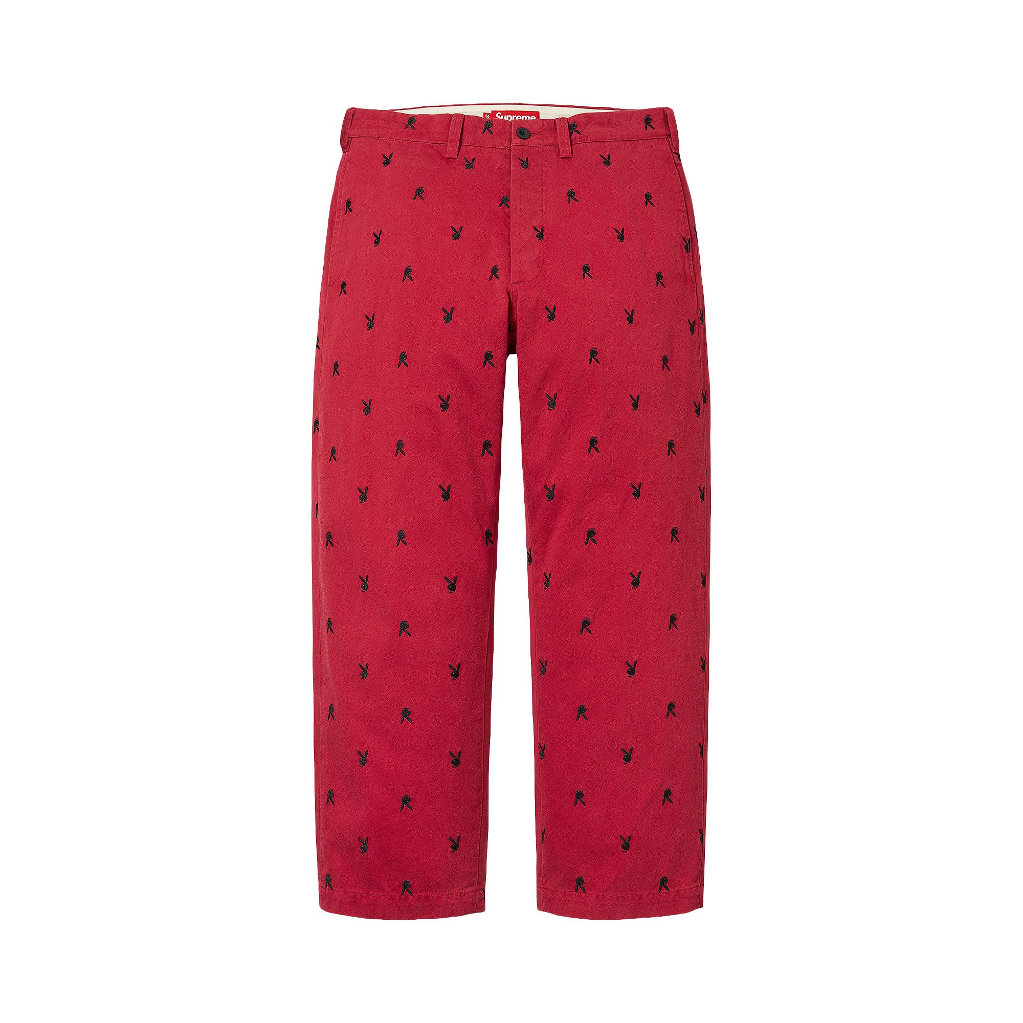 Buy Supreme Chino Pant 'Red Playboy' - SS26P49B RED PLAYBOY | GOAT
