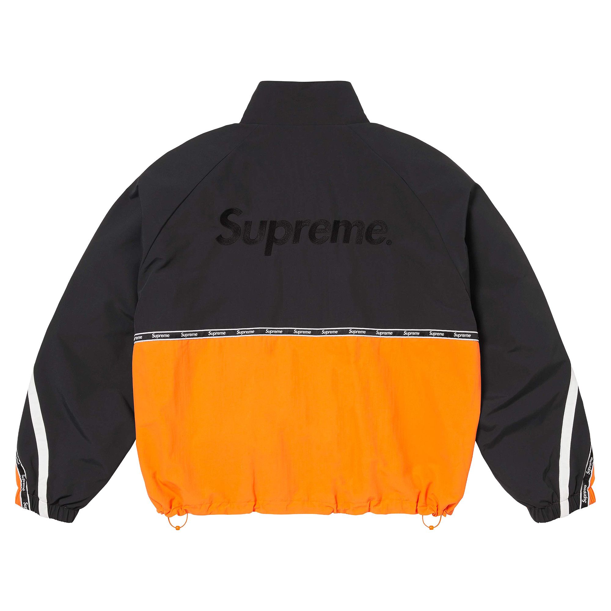 Buy Supreme Logo Taping Track Jacket 'Orange' - SS26J107 ORANGE | GOAT