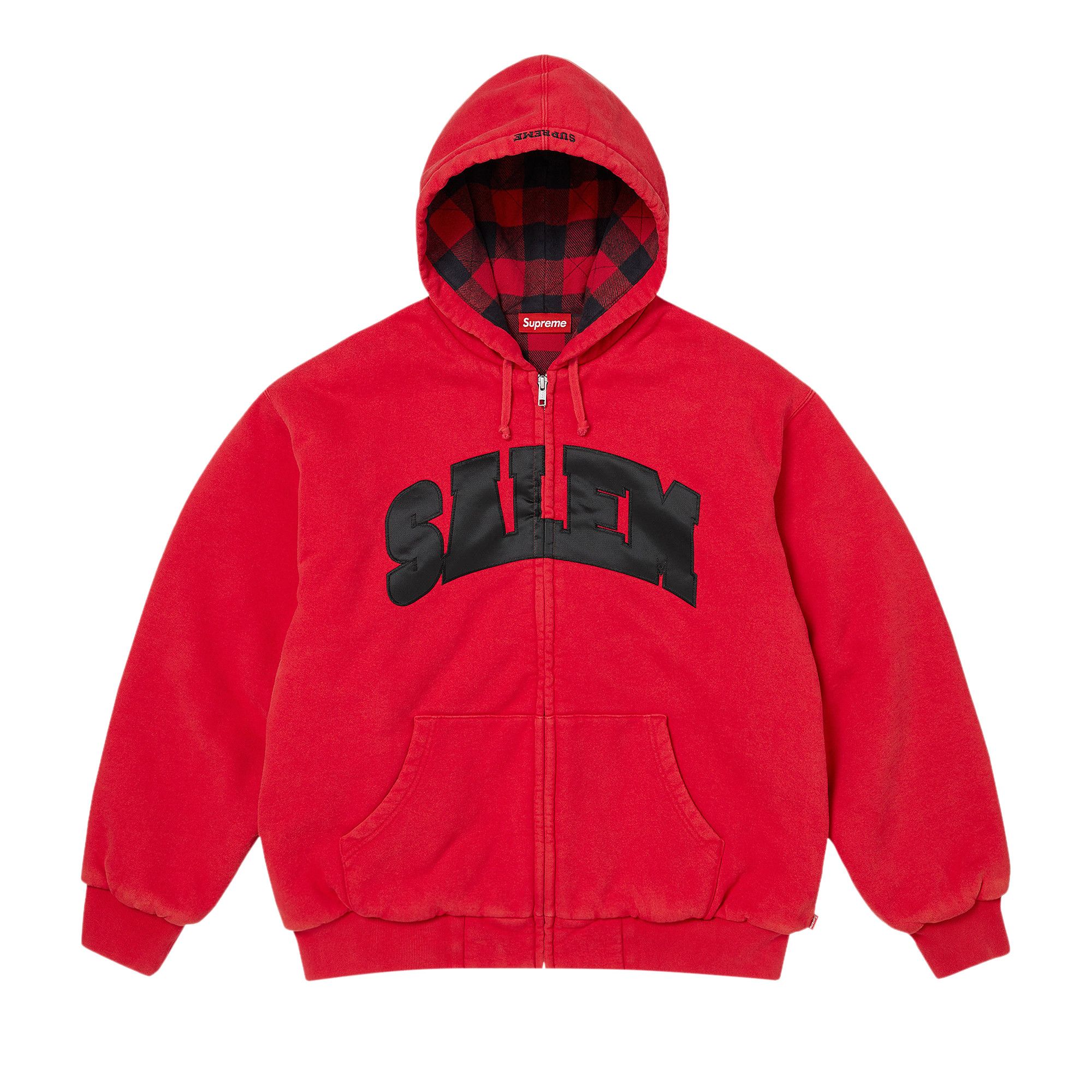 【即日発送】Supreme x SALEM Zip Up Hooded Buy Supreme x Salem Zip Up Hooded Sweatshirt 'Red' - SS26SW57 RED