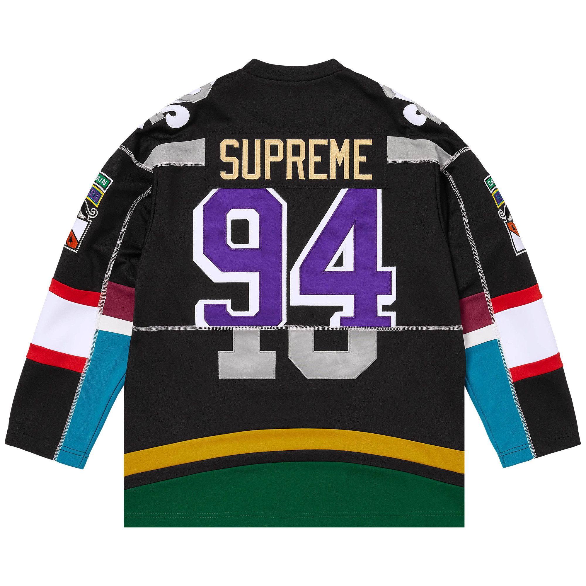 Buy Supreme Paneled Hockey Jersey 'Black' - SS26KN34 BLACK | GOAT