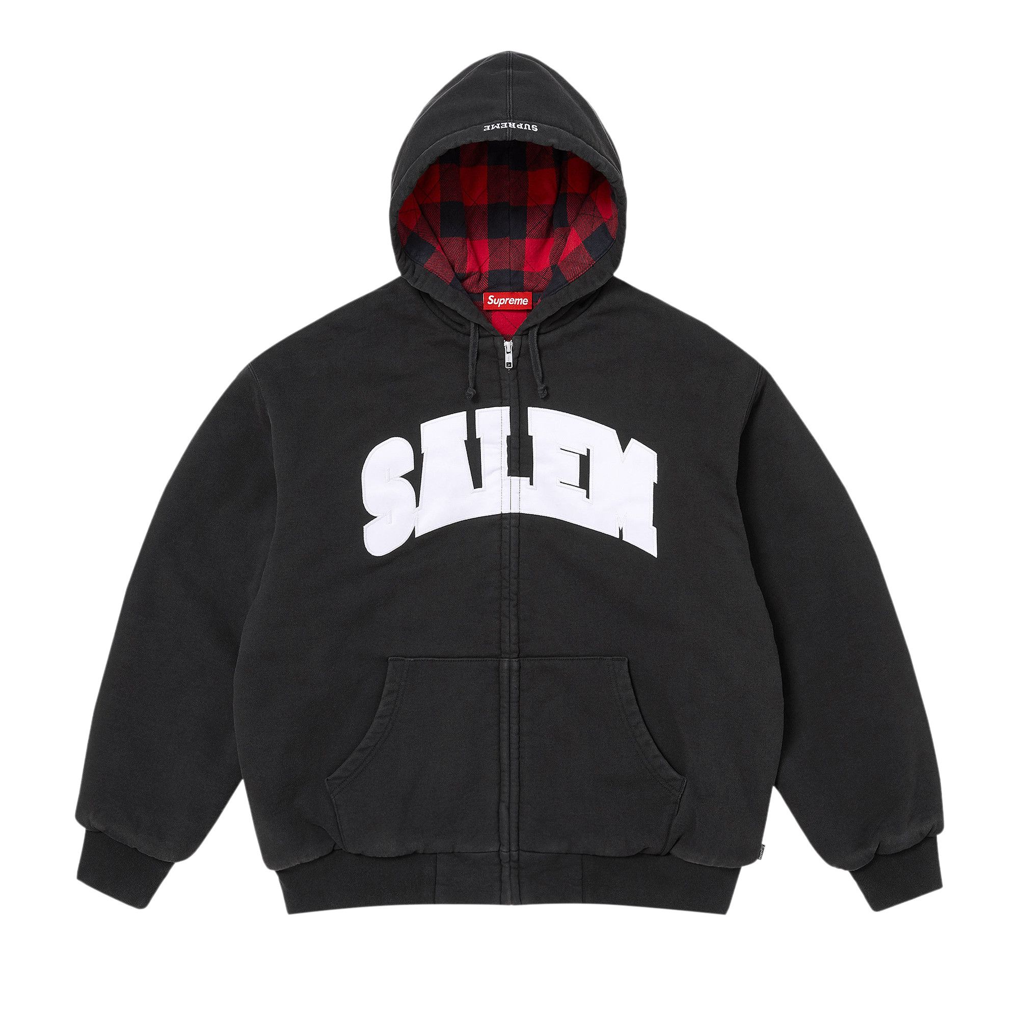 【即日発送】Supreme x SALEM Zip Up Hooded Buy Supreme x Salem Zip Up Hooded Sweatshirt 'Black' - SS26SW57