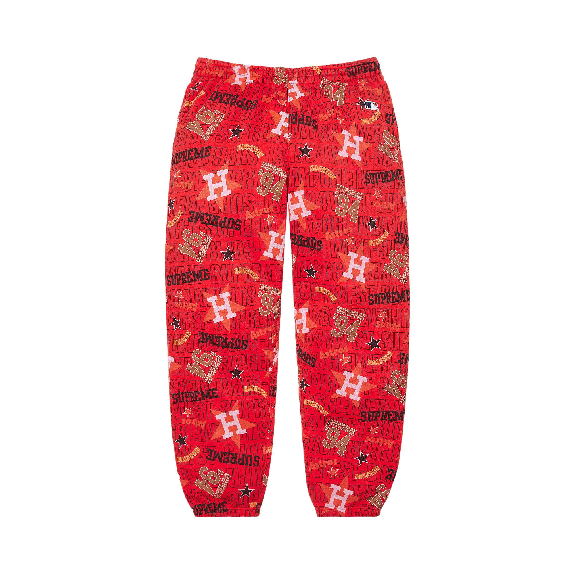 Buy Supreme x Mitchell & Ness Teams Sweatpant 'Red' - SS26P68 RED