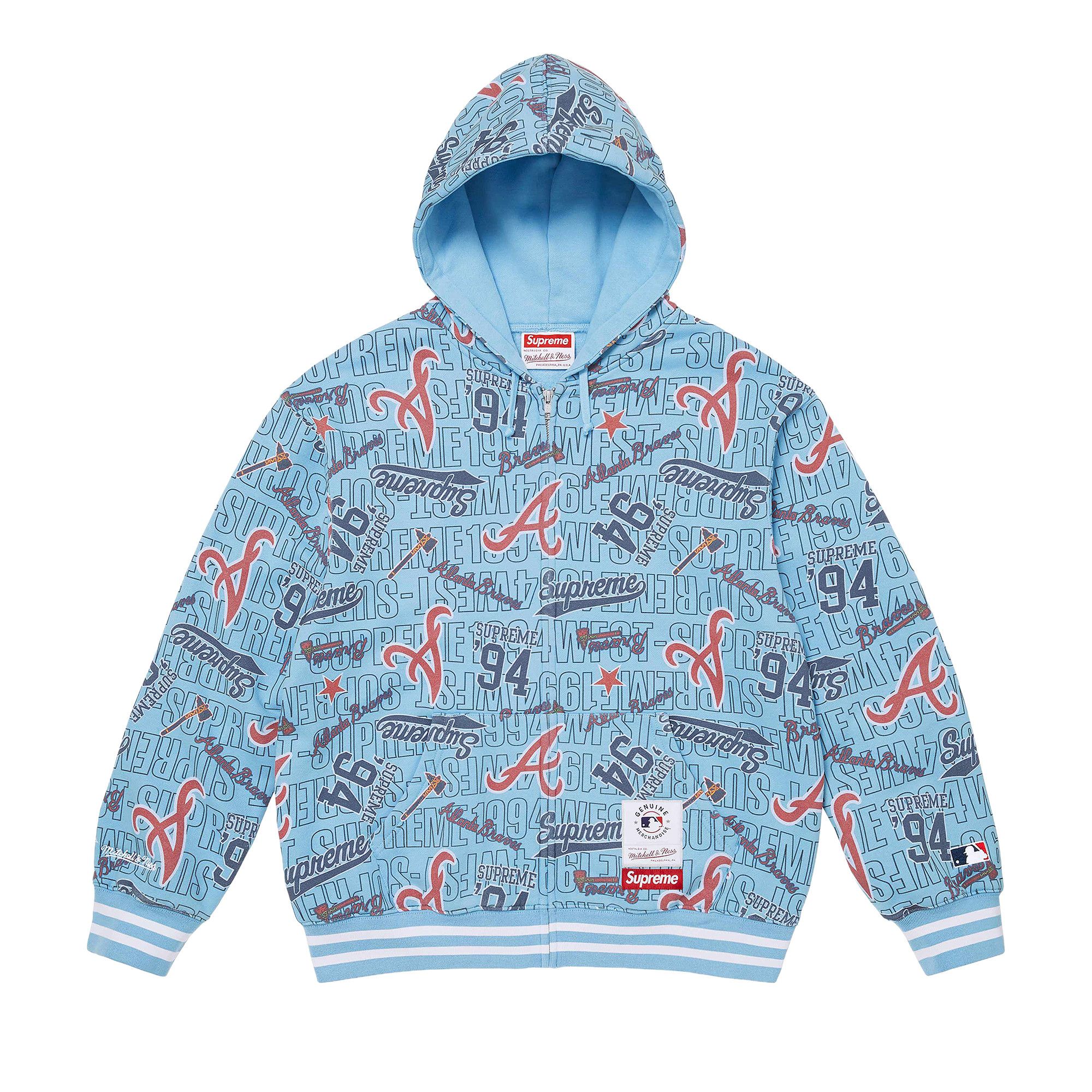 Buy Supreme x Mitchell & Ness Teams Zip Up Hooded Sweatshirt
