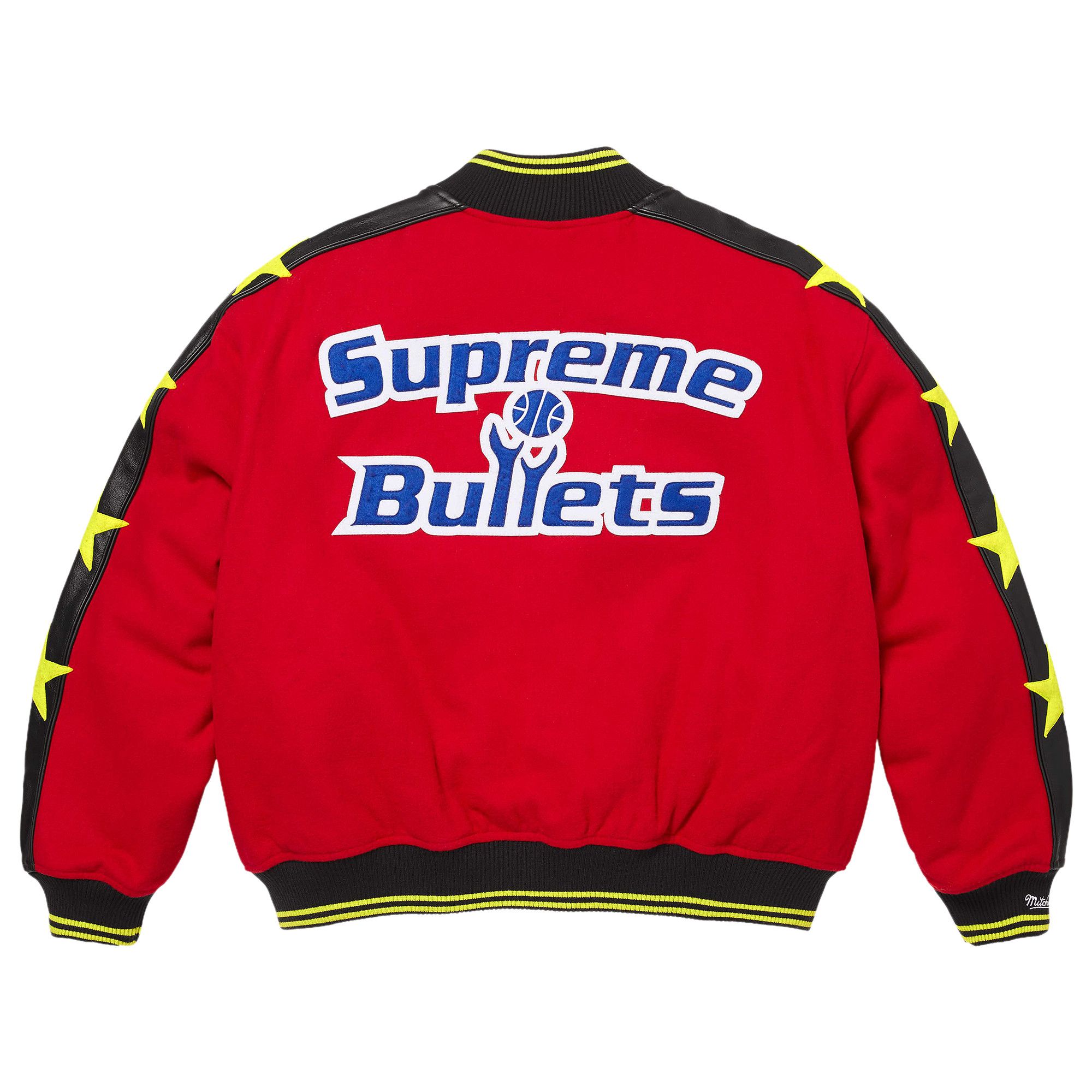Buy Supreme x Mitchell & Ness Teams Varsity Jacket 'Red' - SS26J71