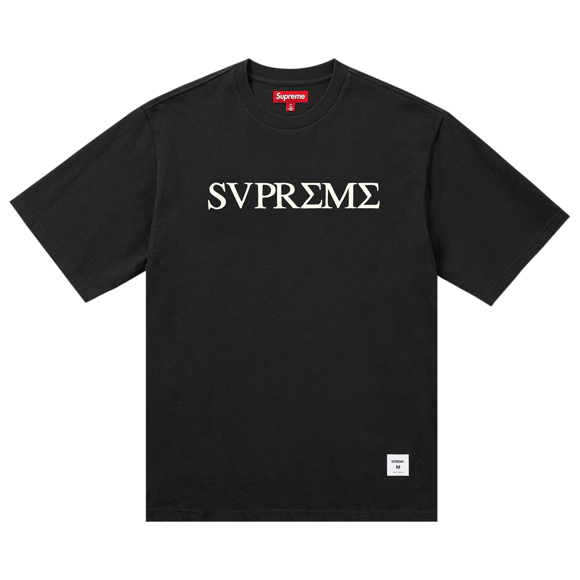 Buy Supreme Greek Short-Sleeve Top 'Black' - SS26KN103 BLACK | GOAT
