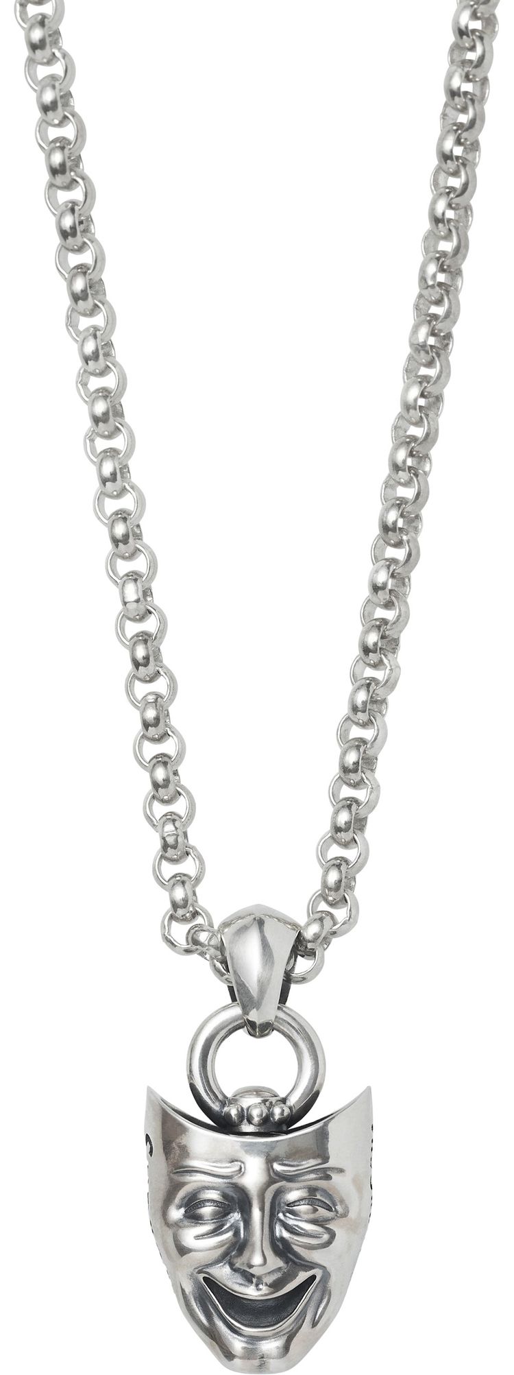 Supreme Drama Masks Pendant Silver