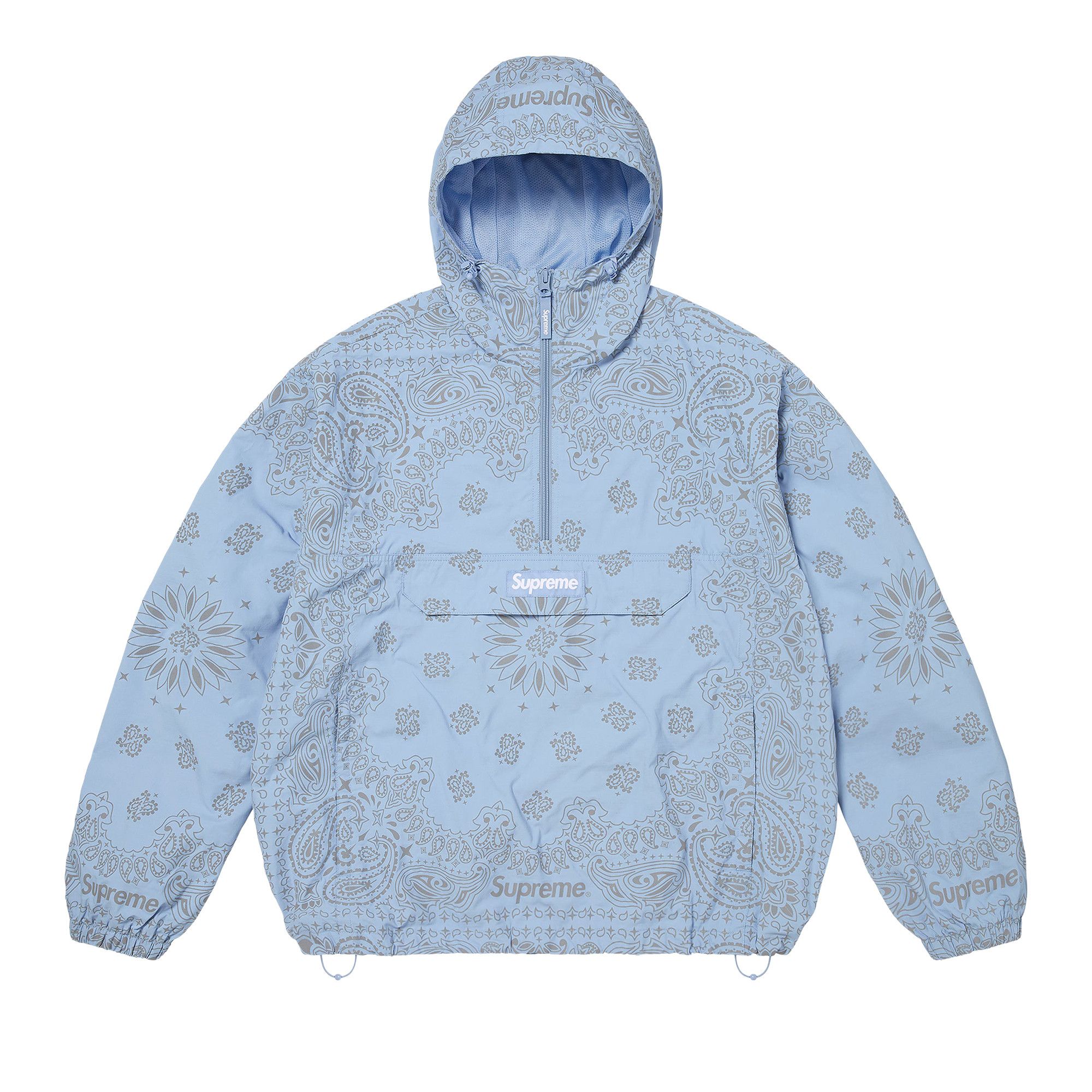 Buy Supreme Reflective Bandana Anorak 'Light Blue' - SS26J77 LIGHT