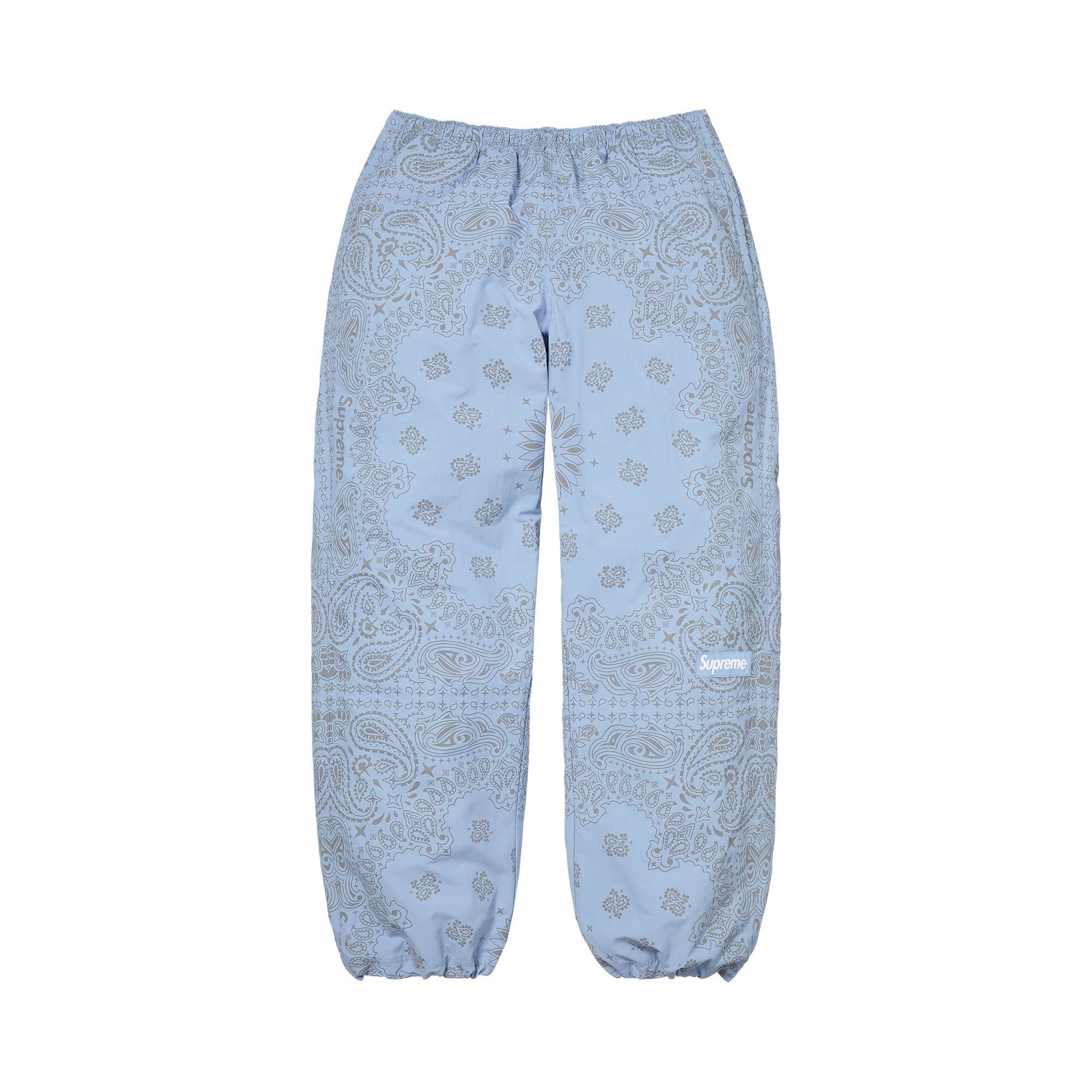 Buy Supreme Reflective Bandana Track Pant 'Light Blue' - SS26P70