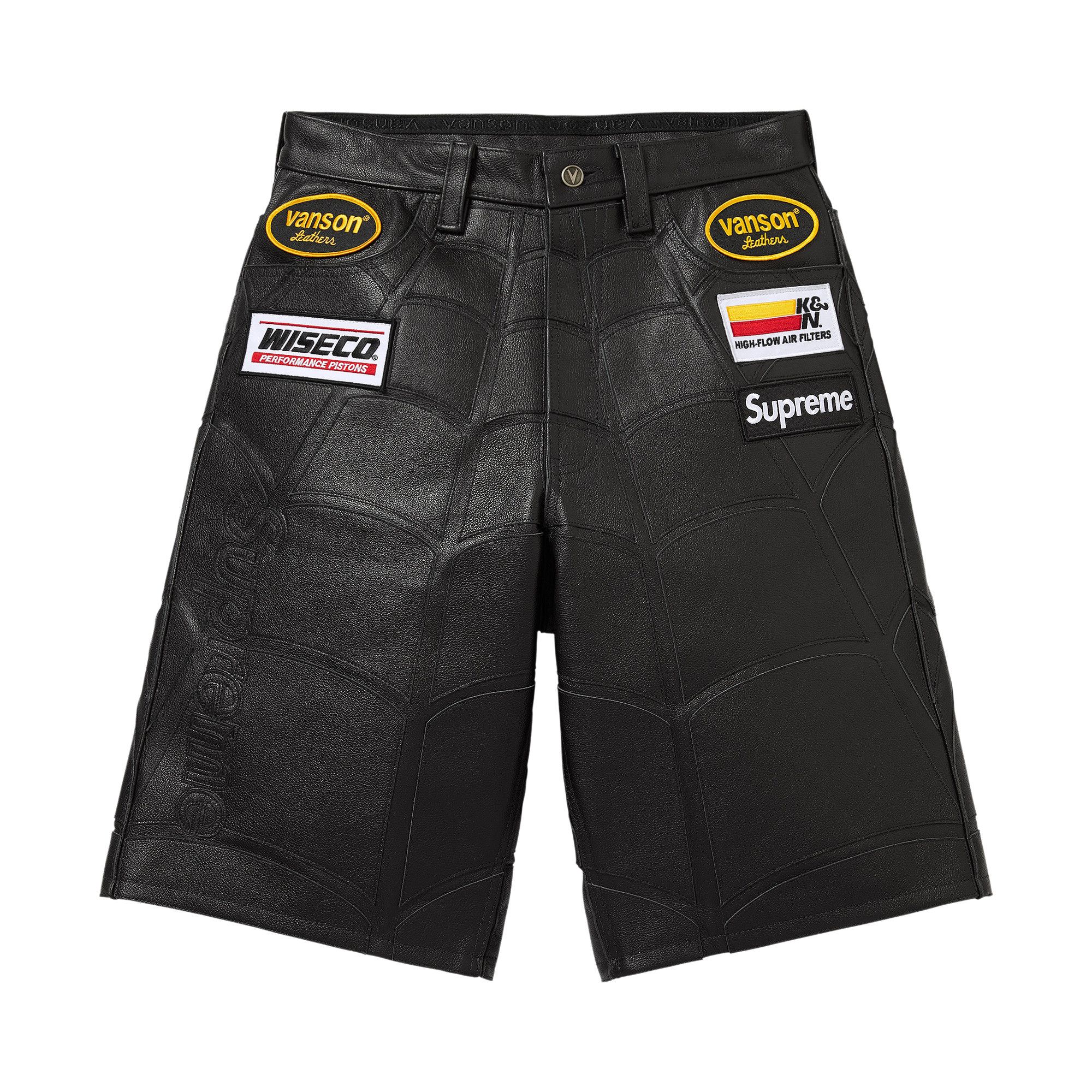 Buy Supreme x Vanson Leathers Spider-Man Short 'Black' - SS26SH31