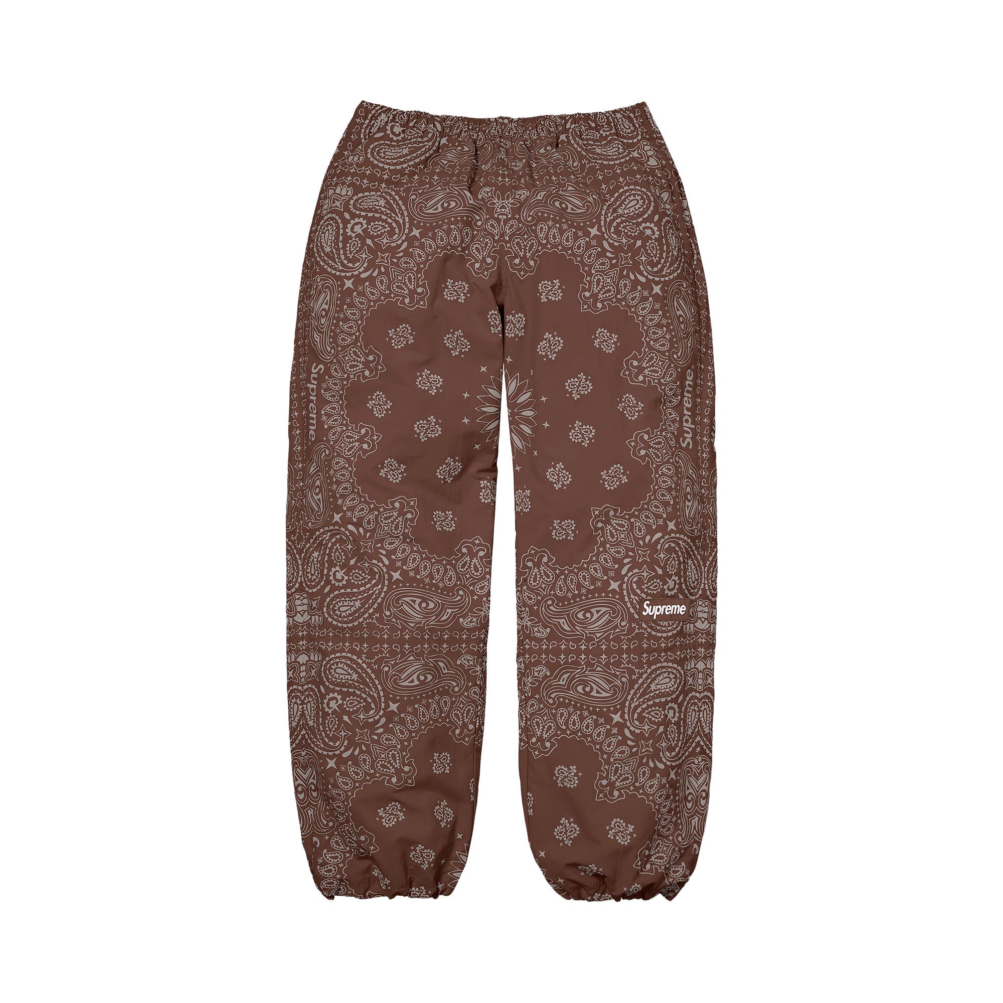 Buy Supreme Reflective Bandana Track Pant 'Brown' - SS26P70 BROWN