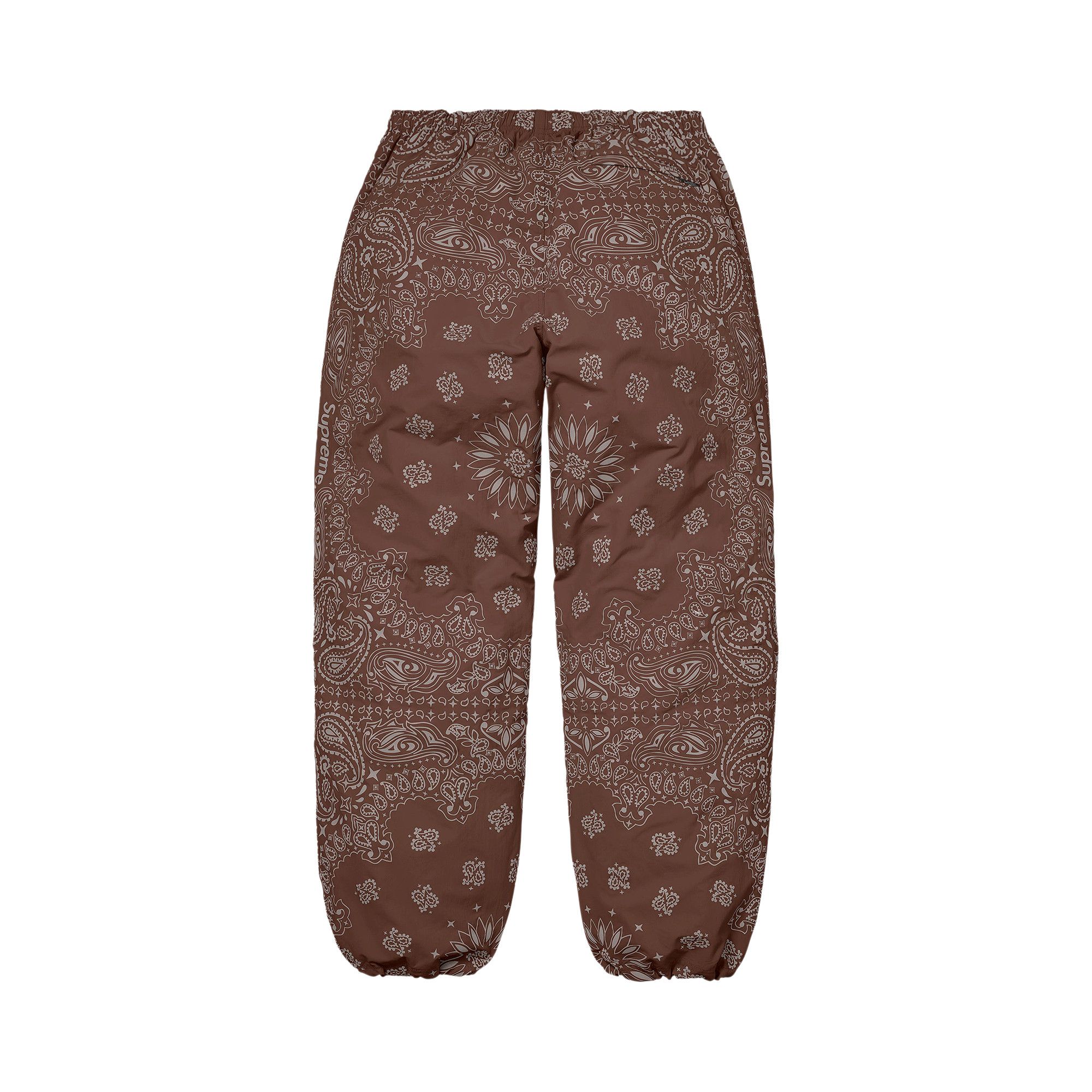 Buy Supreme Reflective Bandana Track Pant 'Brown' - SS26P70 BROWN