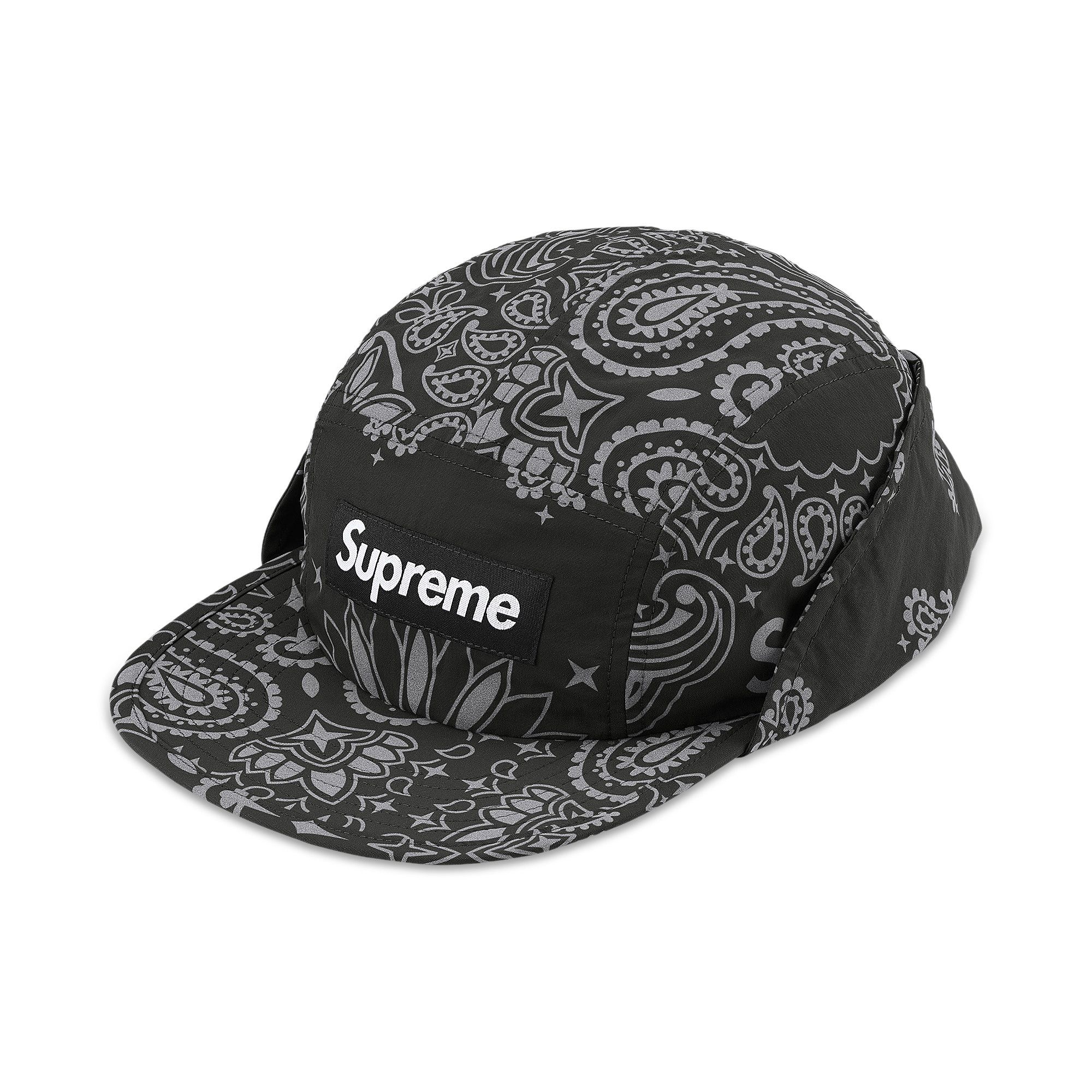 Supreme キャップ Bandana Sunshield Camp Cap Buy Supreme Reflective Bandana Sunshield Camp Cap 'Black