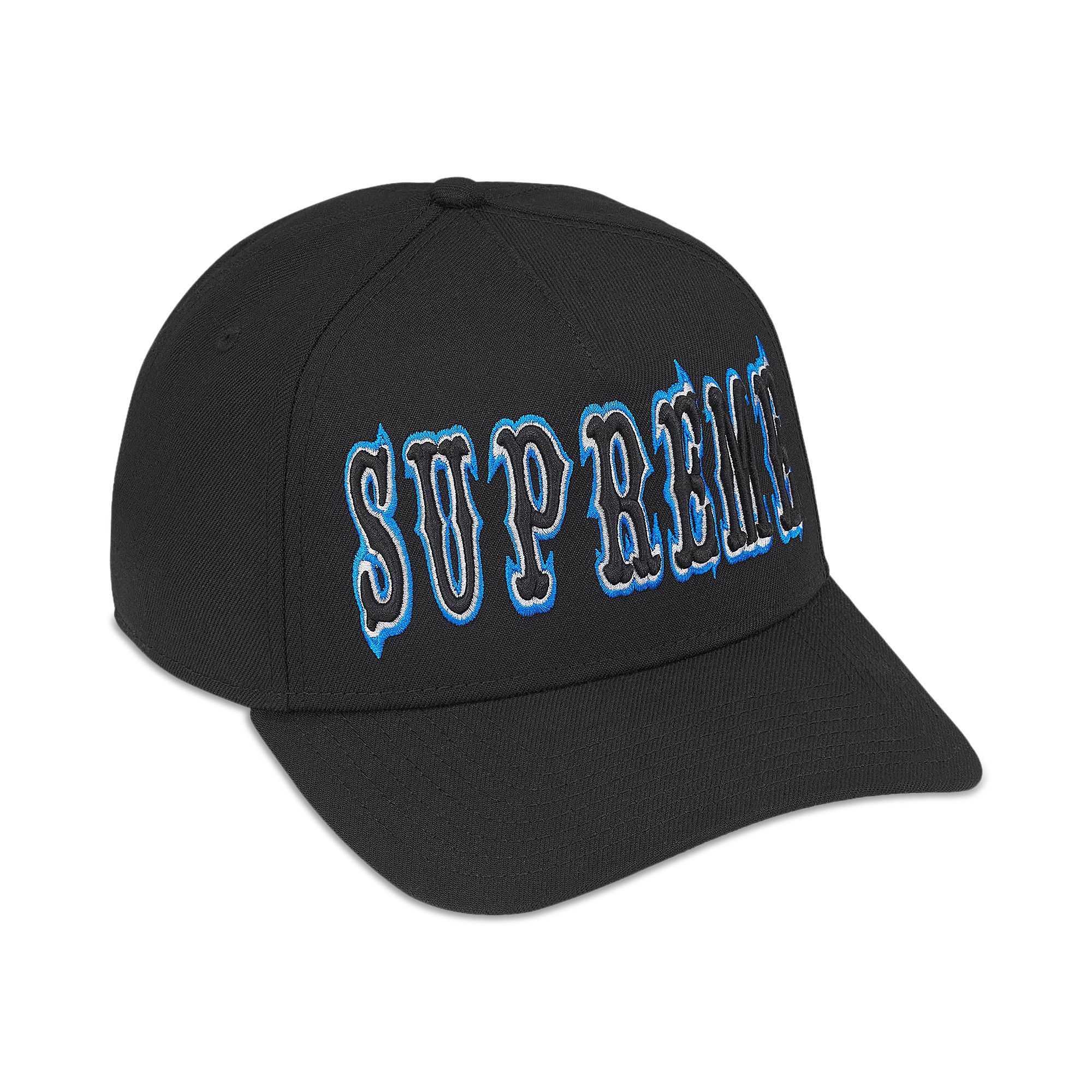 【新品Supreme GothicOutlineAdjustablenewera Buy Supreme Gothic Outline Adjustable New Era 'Black' - SS26H116
